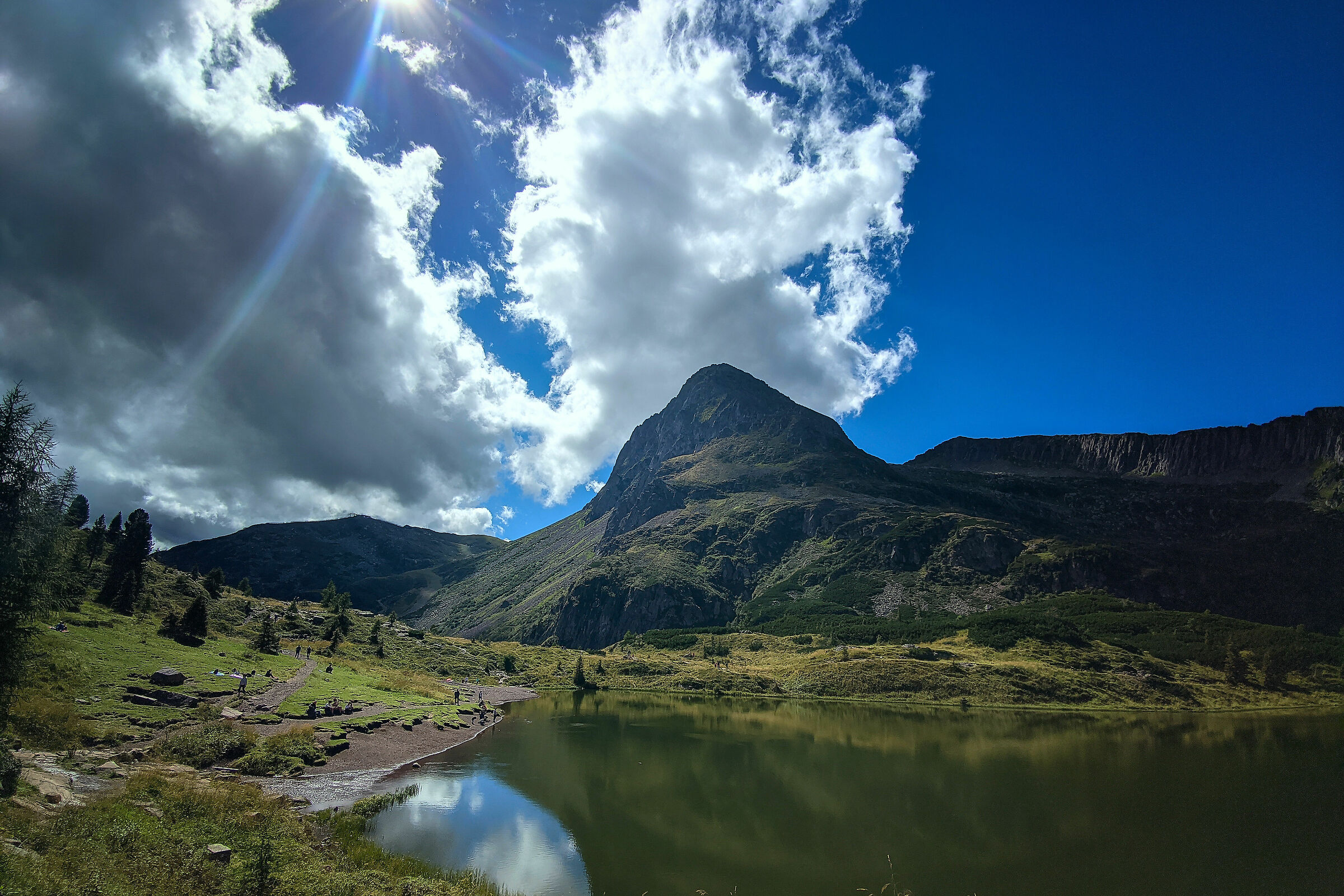 Colbricon ponds, near the hut