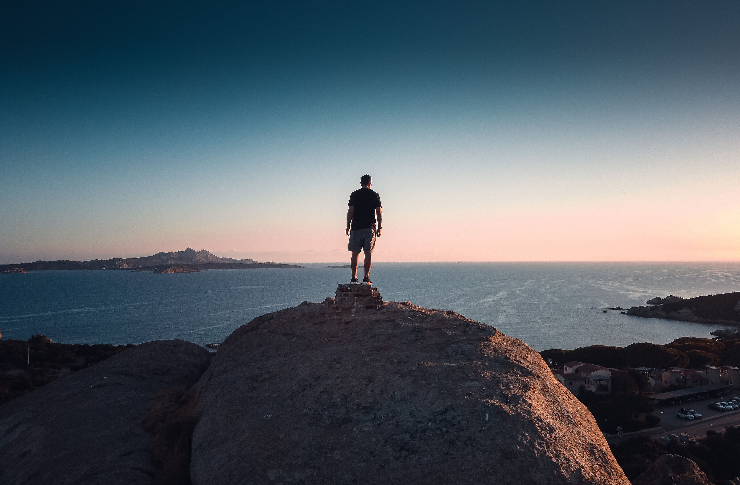 Landscape alba in sardegna