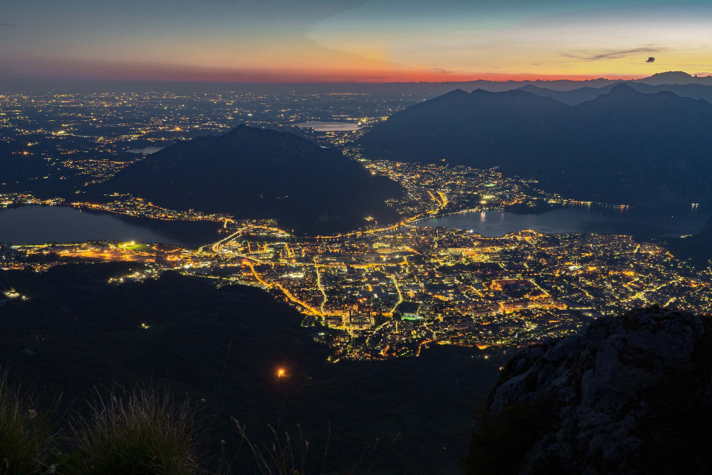 Piani d'Erna di sera