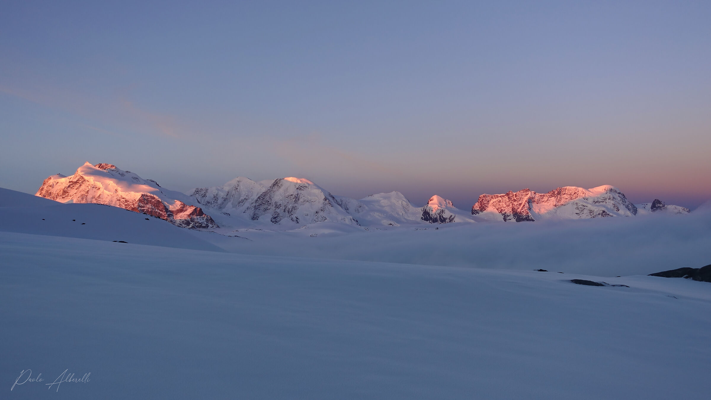 Sunrise on Monte Rosa