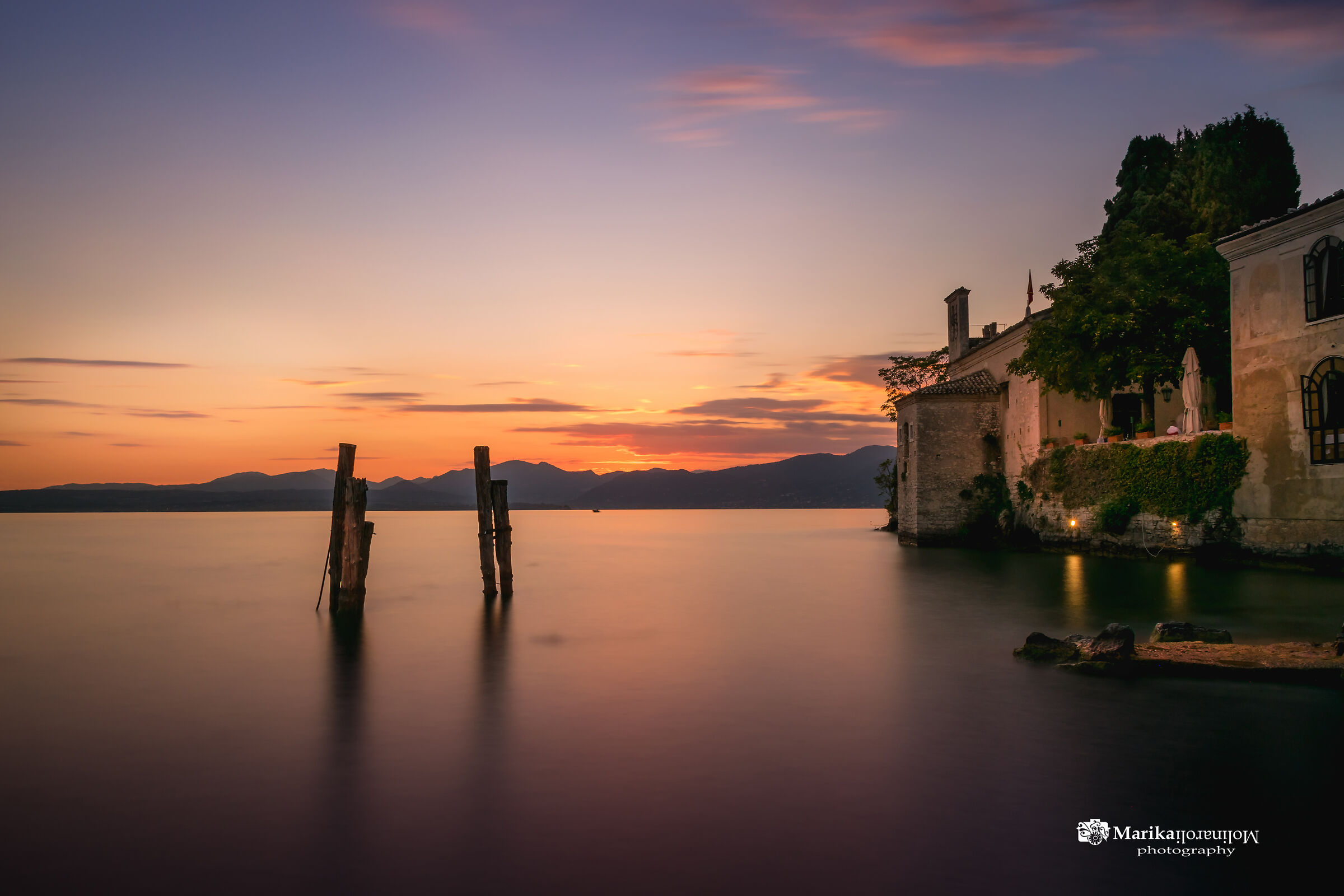 Sunset in San Vigilio