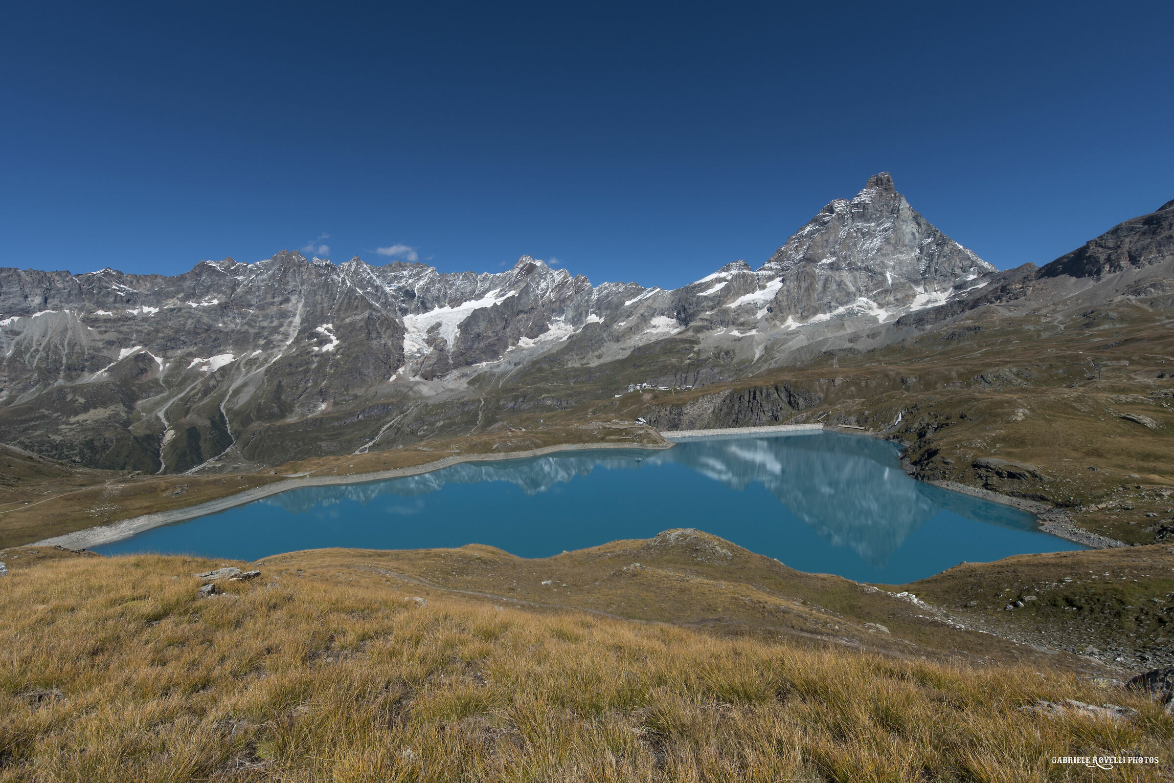 Lake Goillet at the foot of the Matterhorn