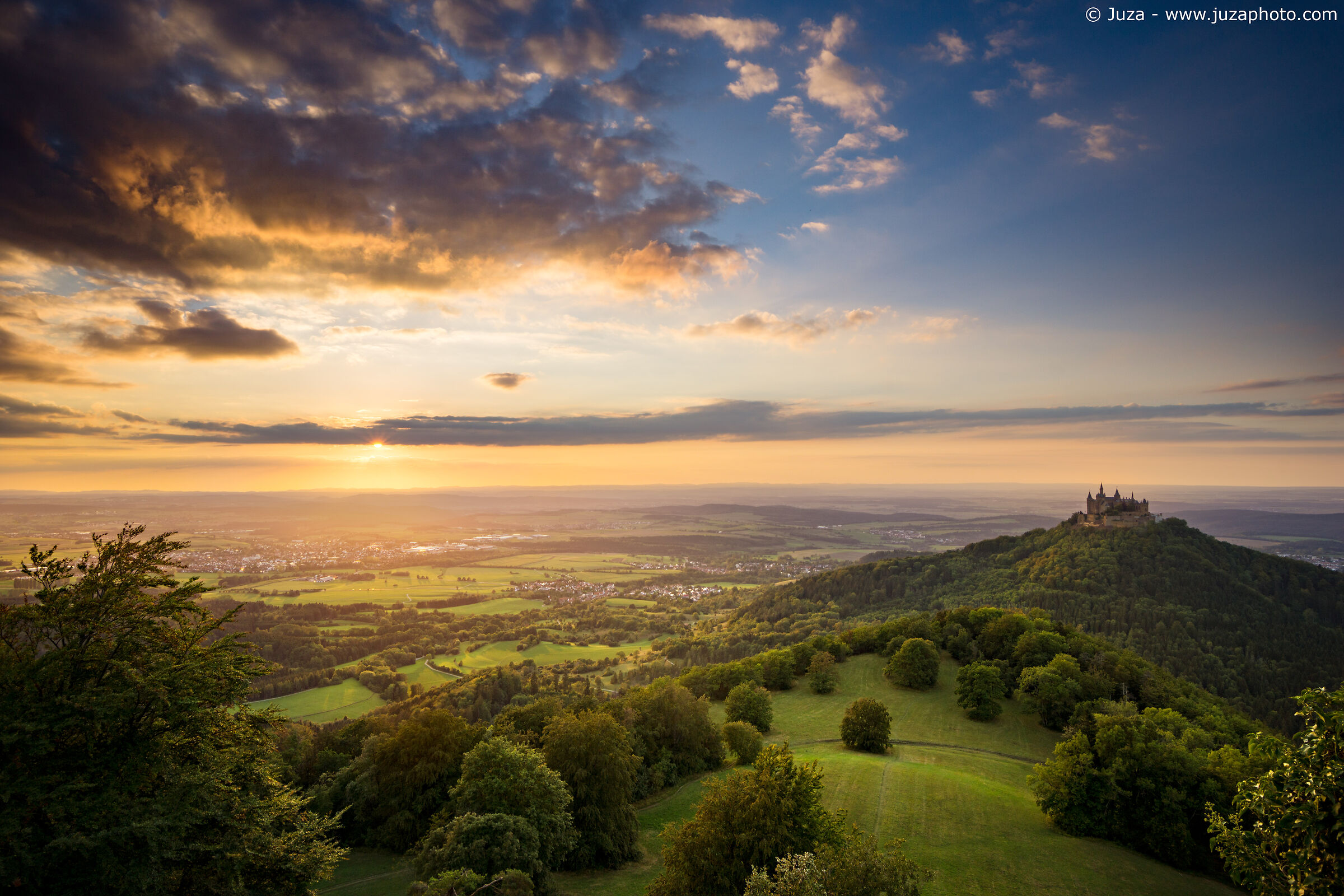 Castello di Hohenzollern al tramonto