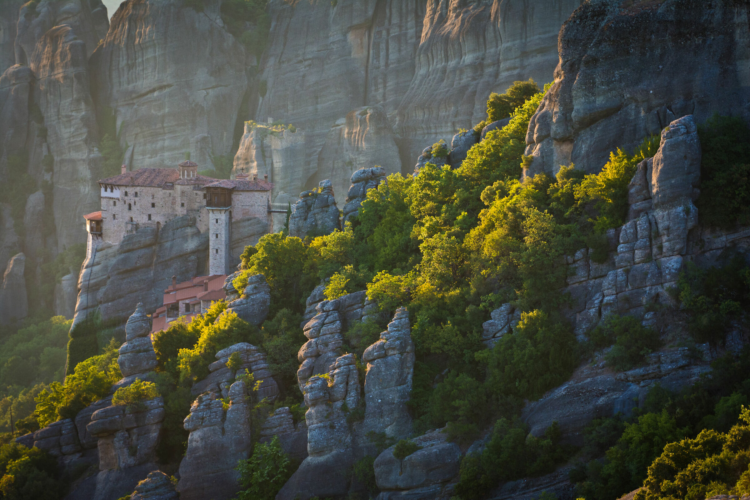 Meteora al tramonto (Grecia)