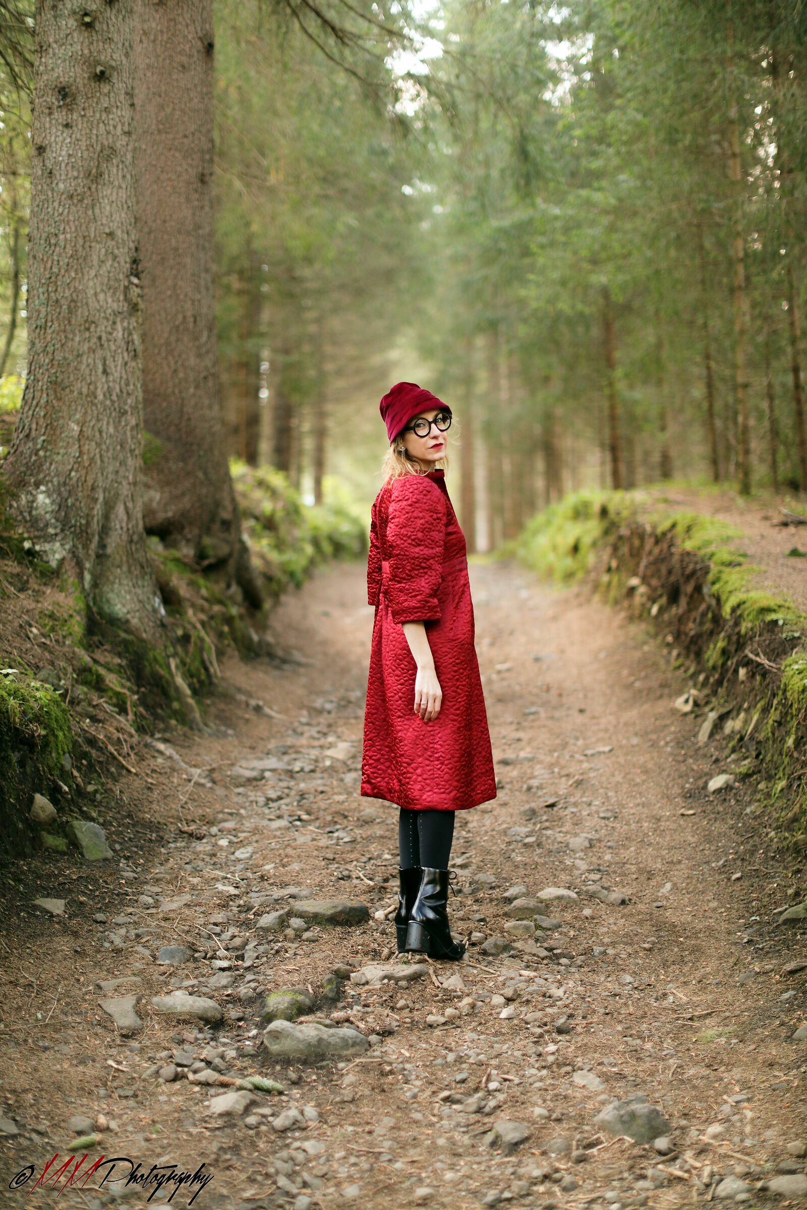 Little Red Riding Hood in the woods?