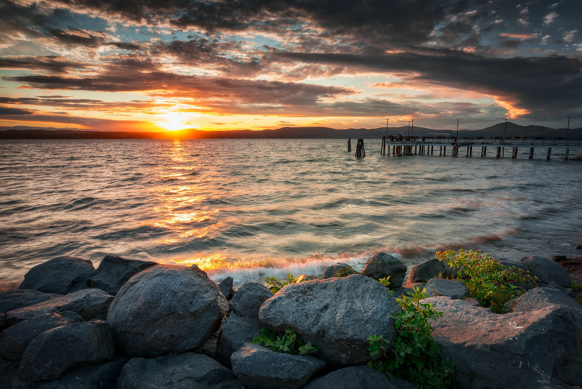 Sunset over Lake Bracciano
