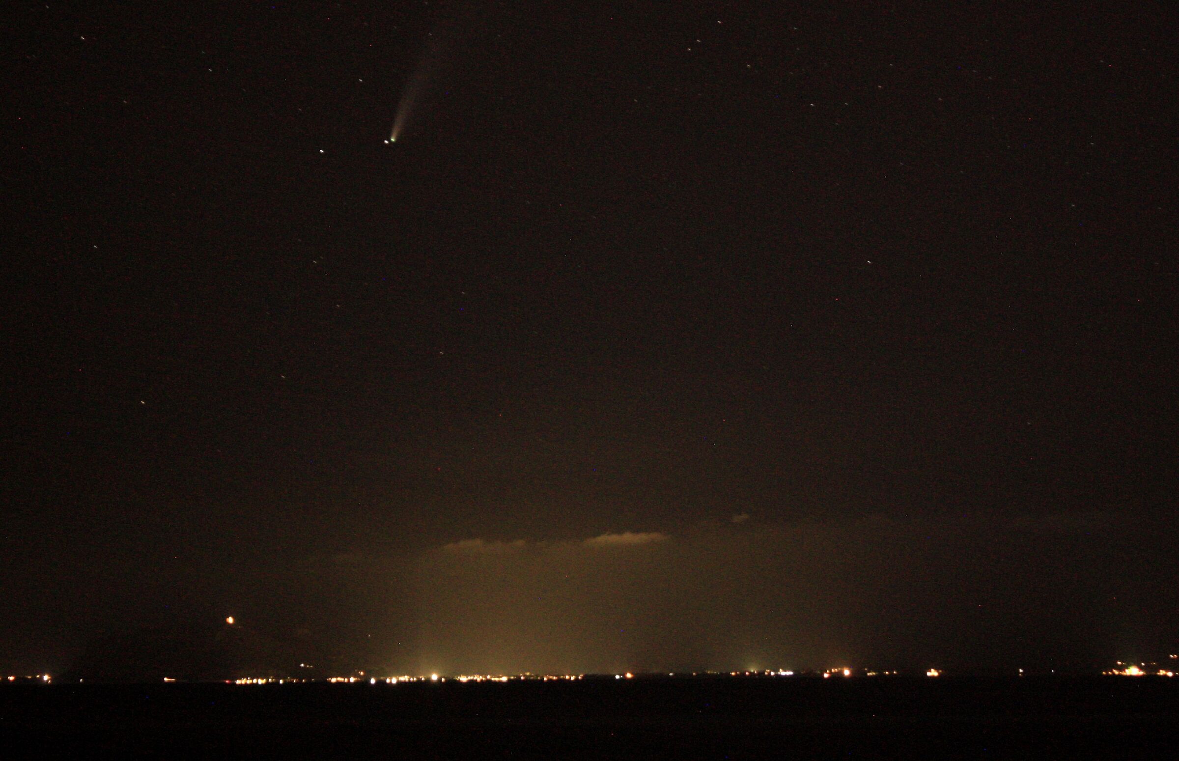 Cometa Neowise su Favignana