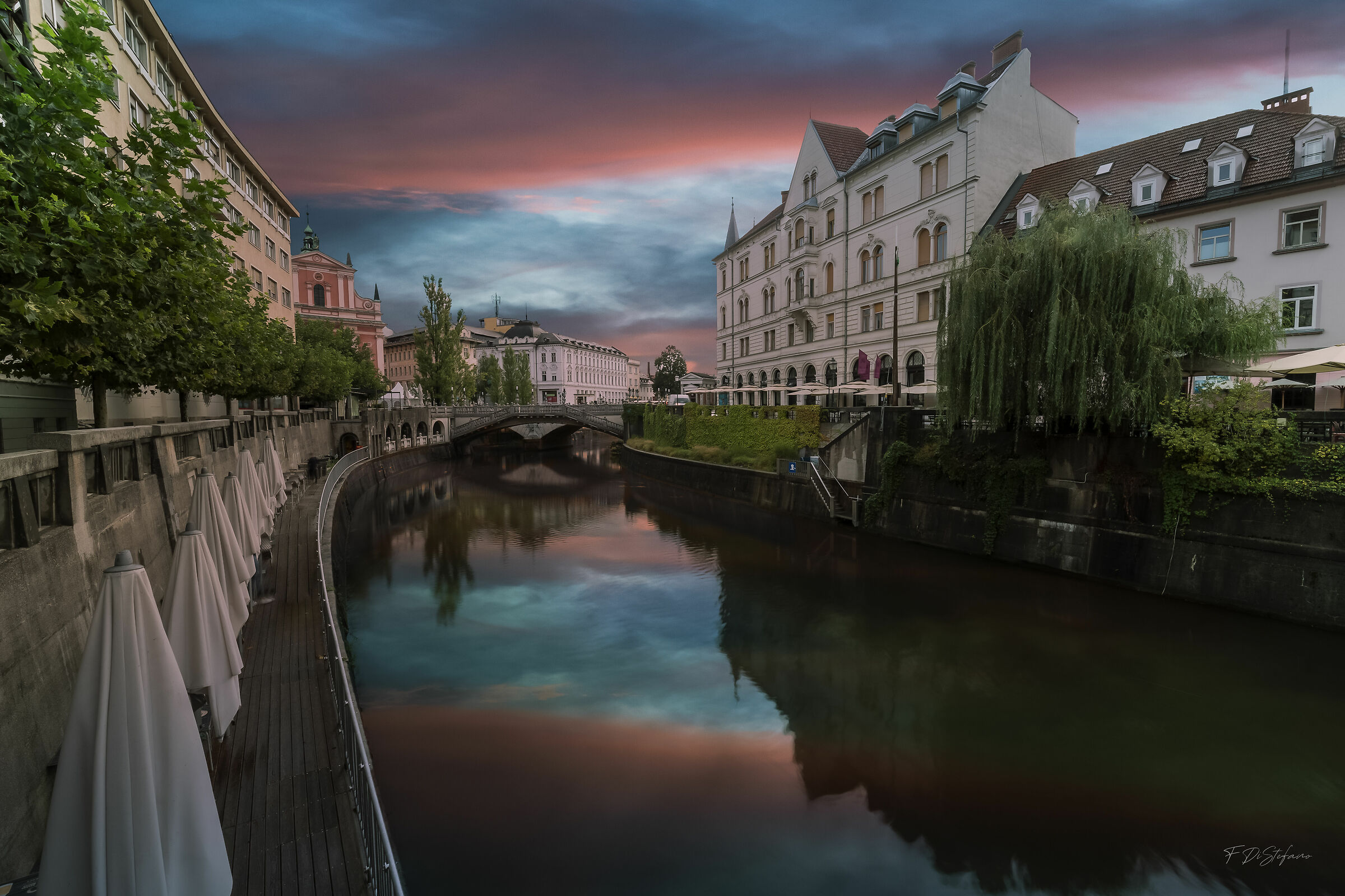 Sunrise in Ljubljana