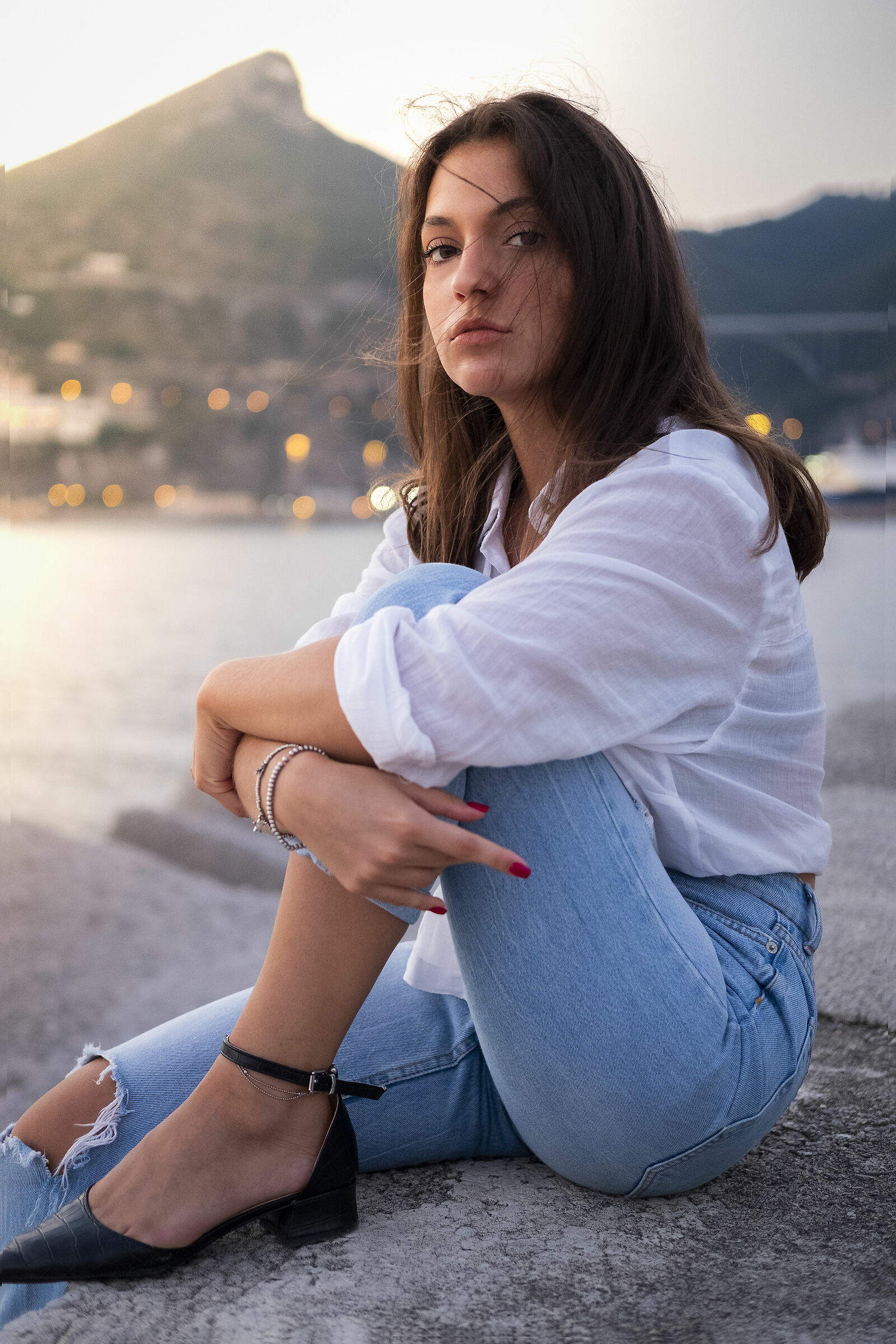 Tramonto al mare con Anna