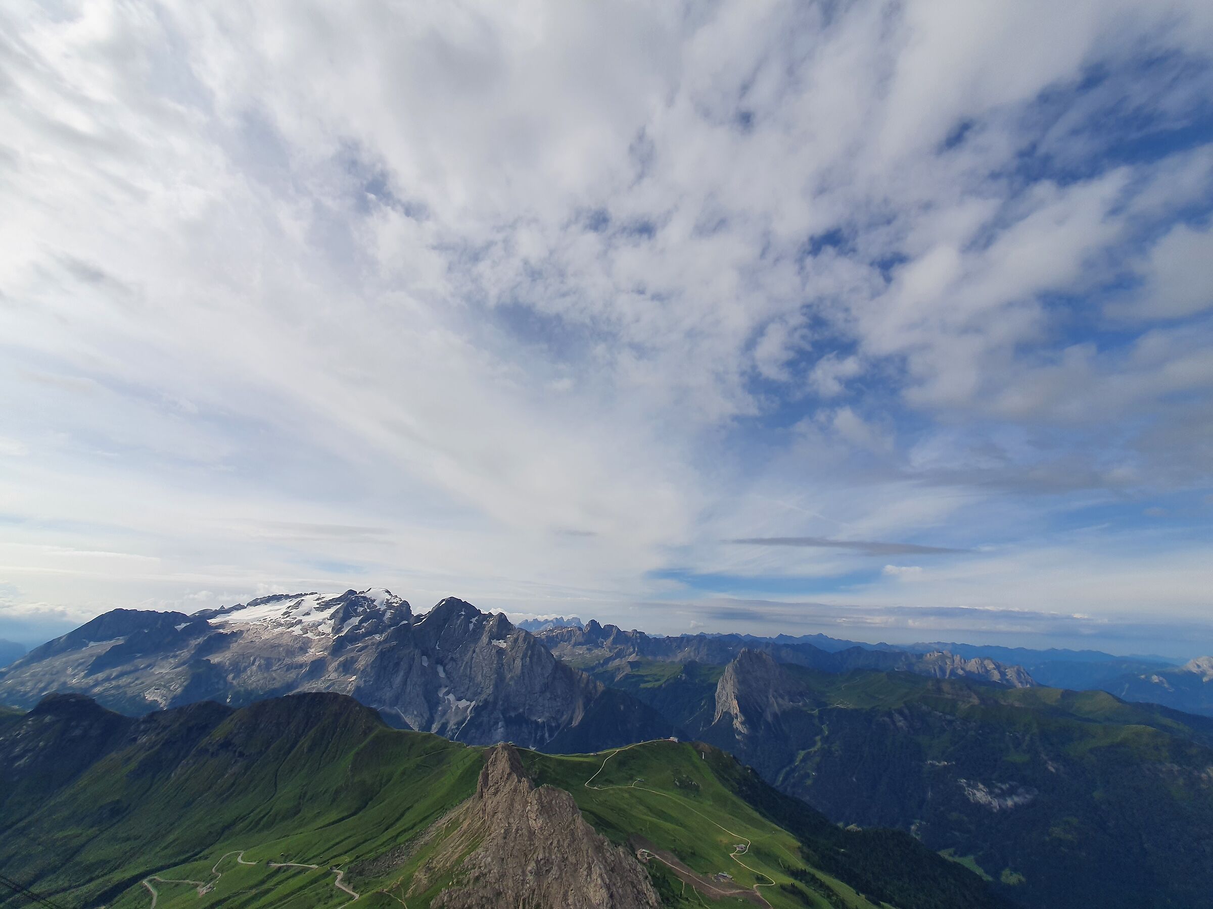 Terrace on the Dolomites