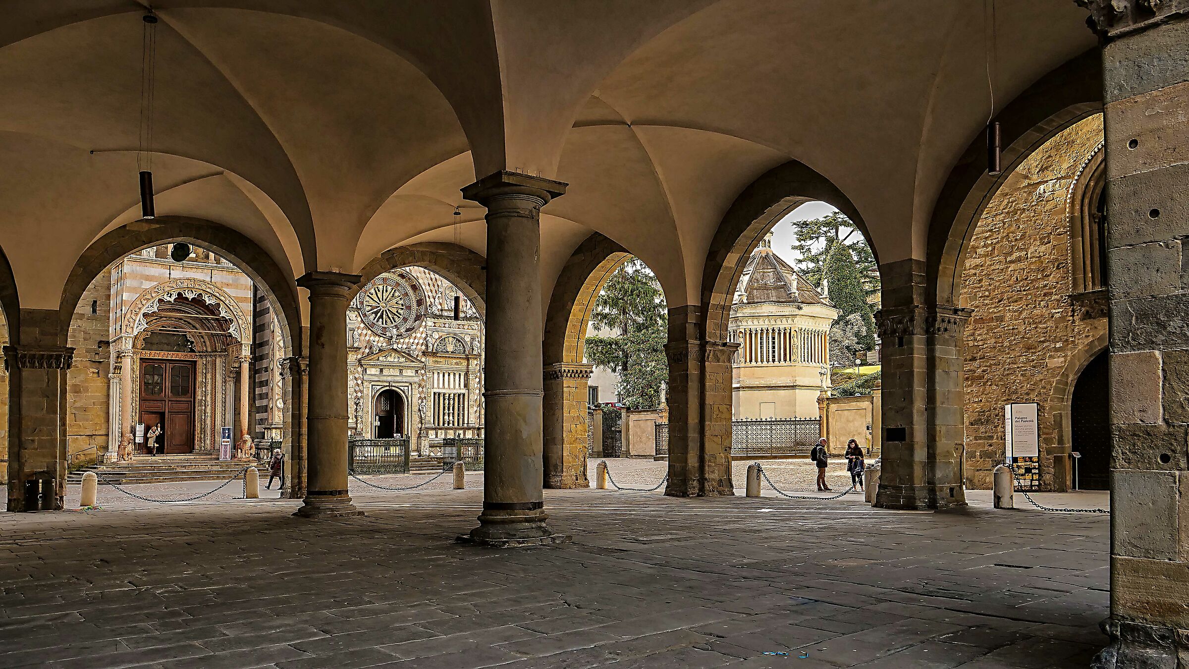 Windows to Basilica Santa Maria Maggiore (BG)