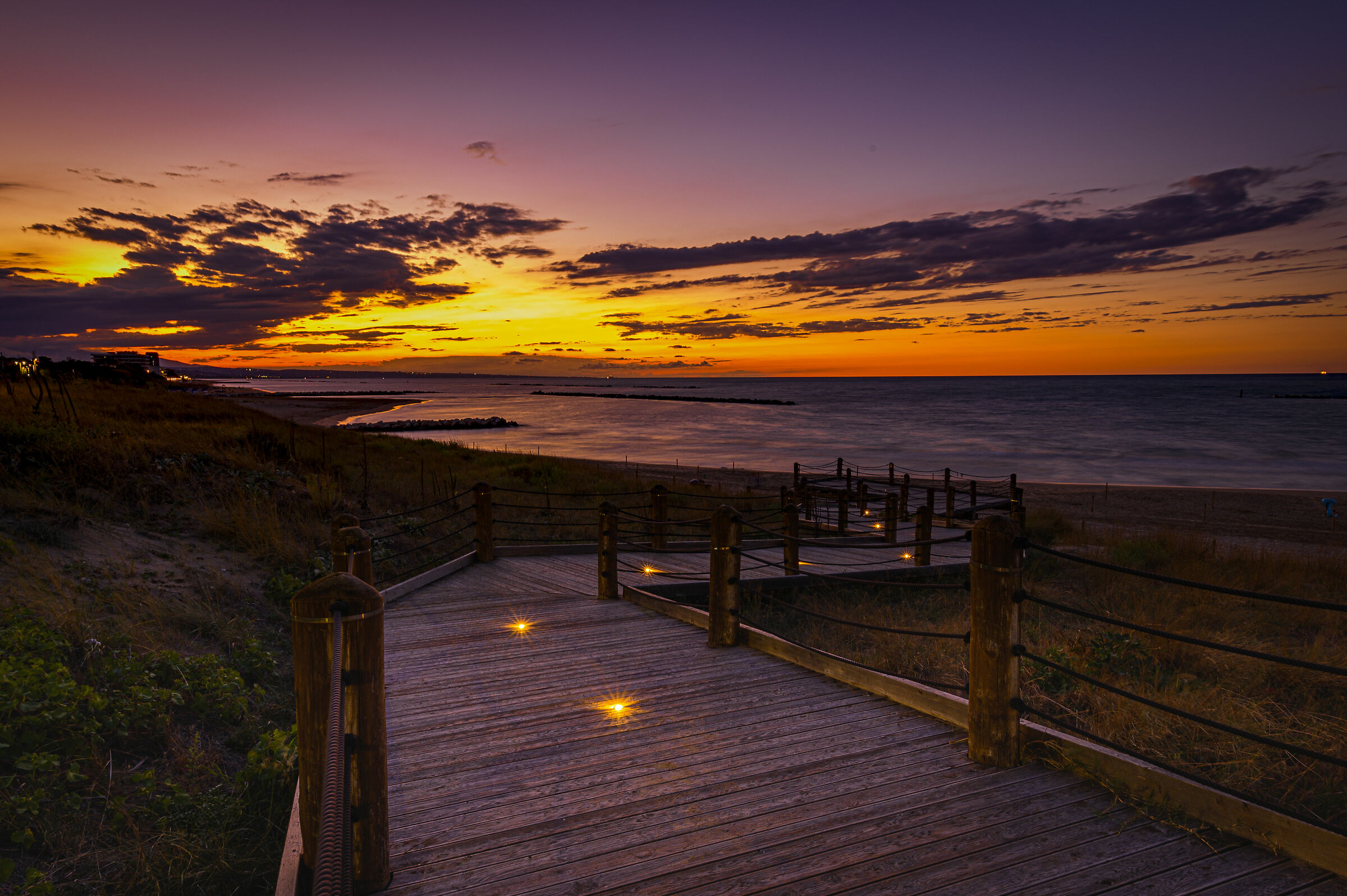 The route, north promenade Termoli