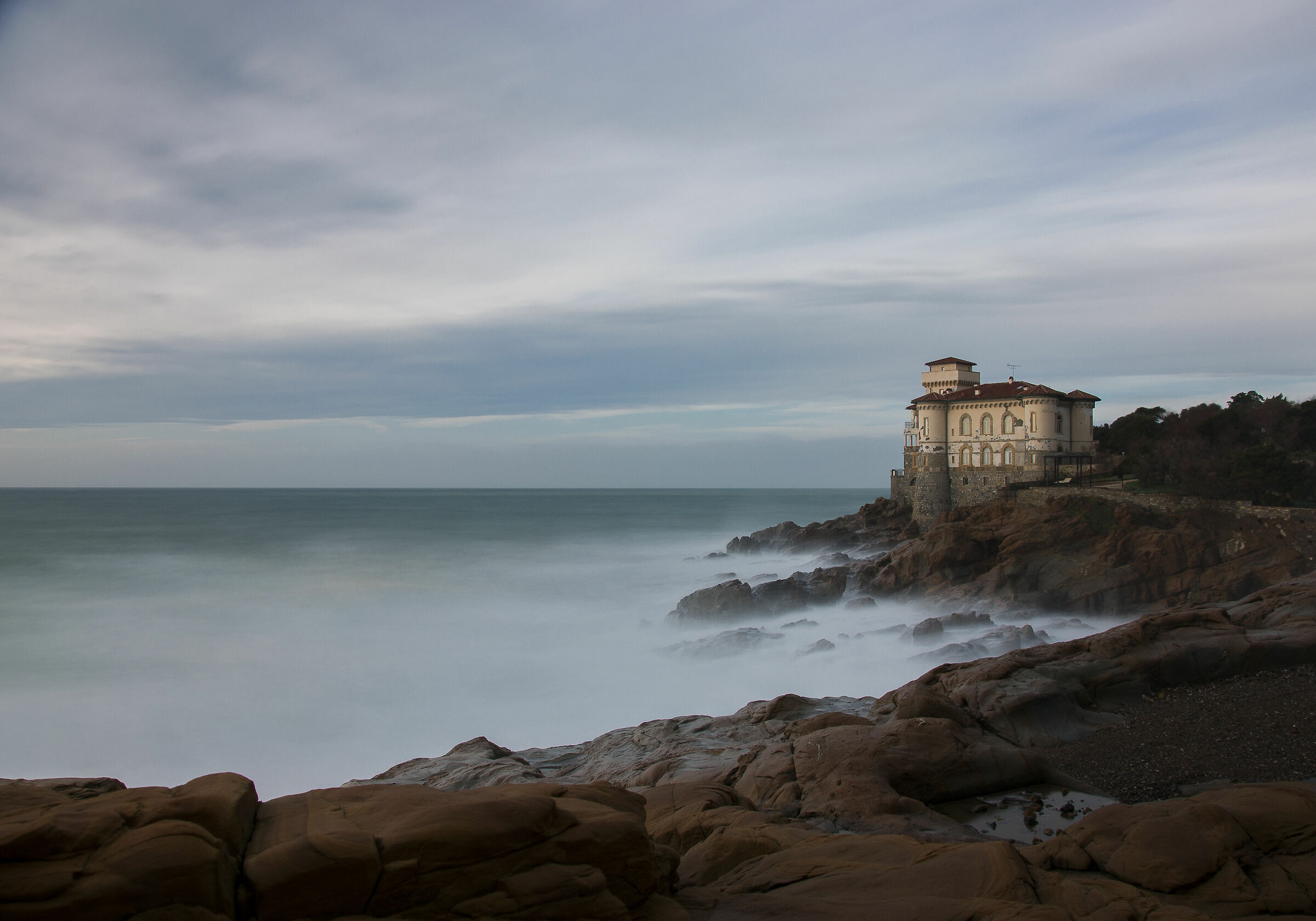 Nuvole mischiate al mare