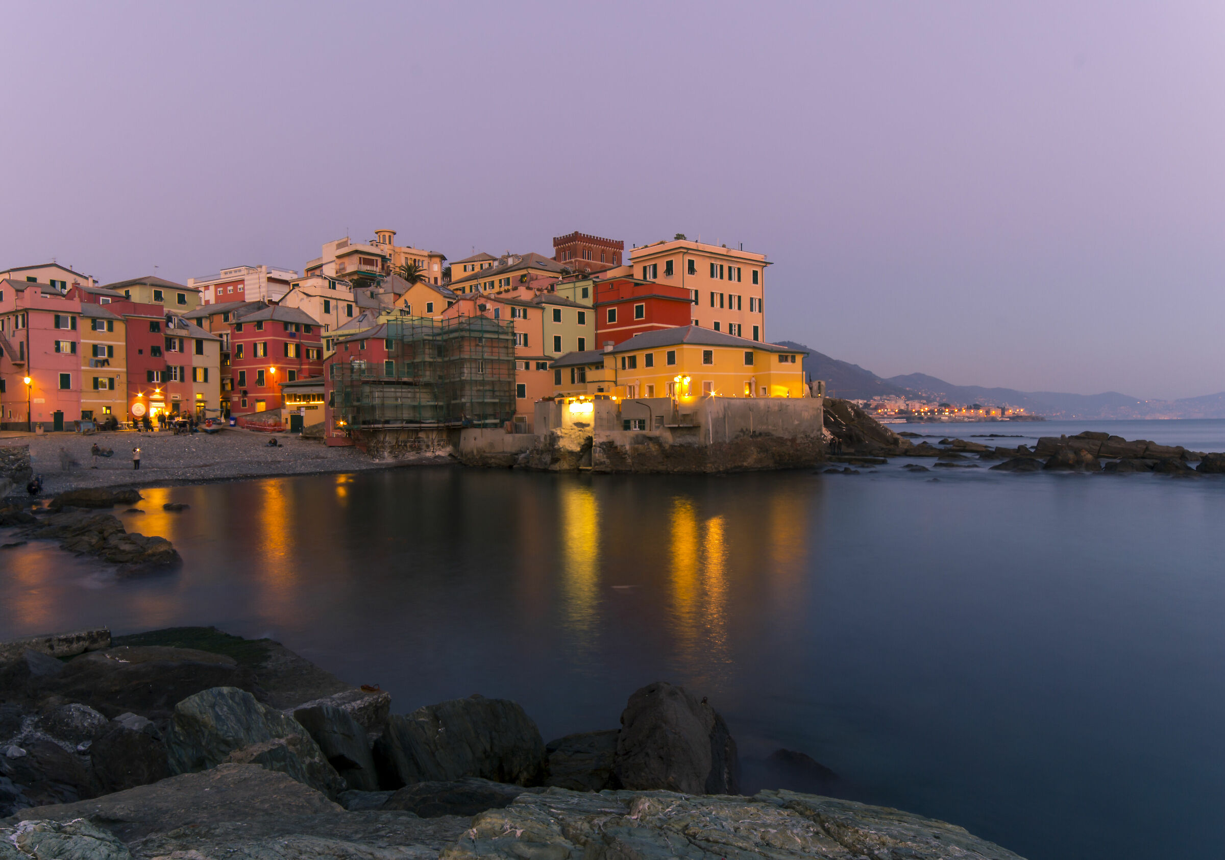 Boccadasse al tramonto