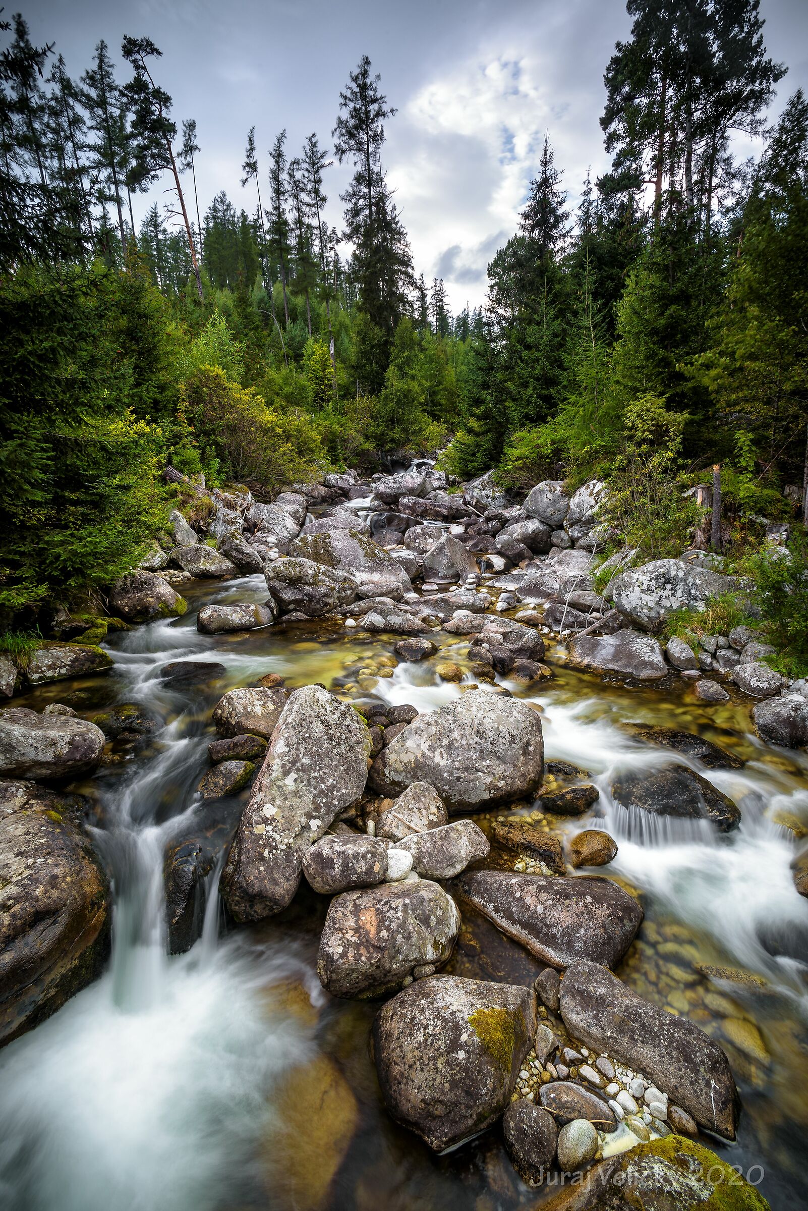 Cascades on the river Poprad