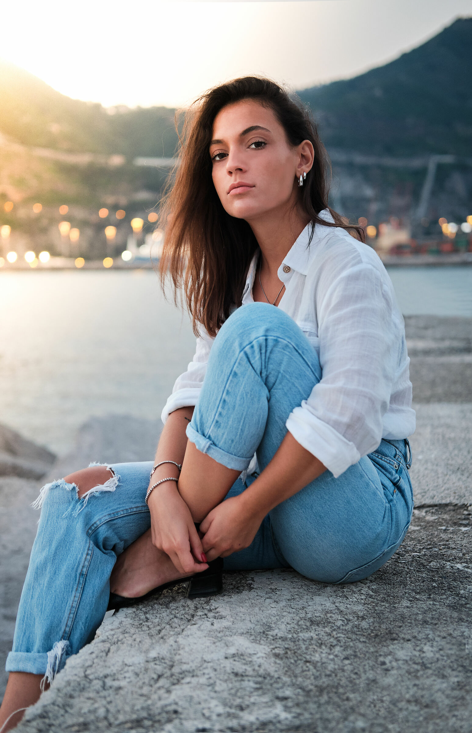 Sunset at the sea with Anna 2