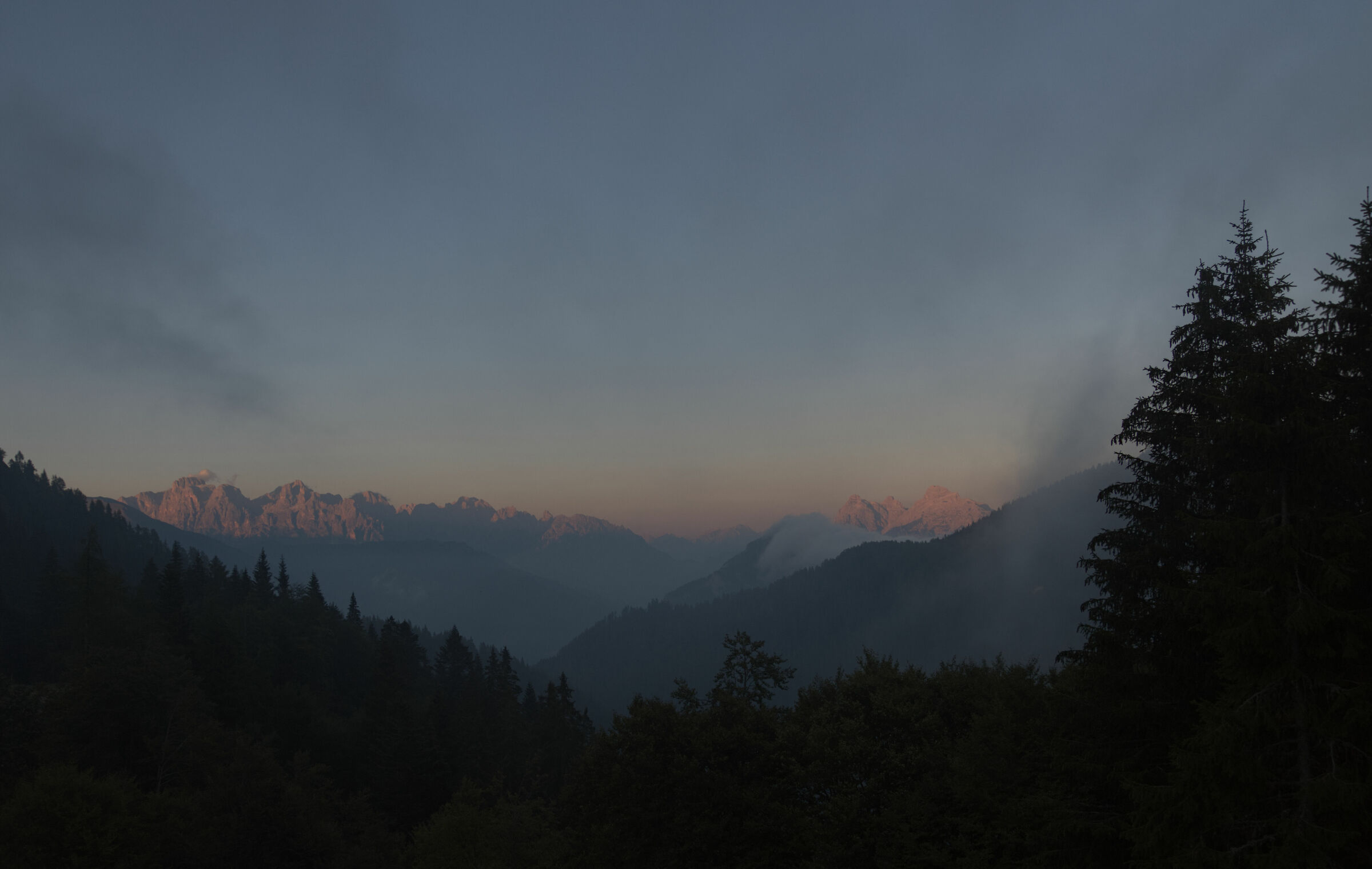 Sunset Lagorai Trentino