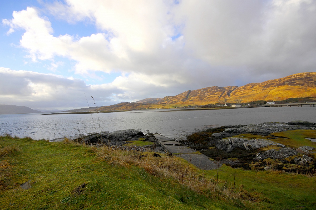 The view from the castle Eilean Donan