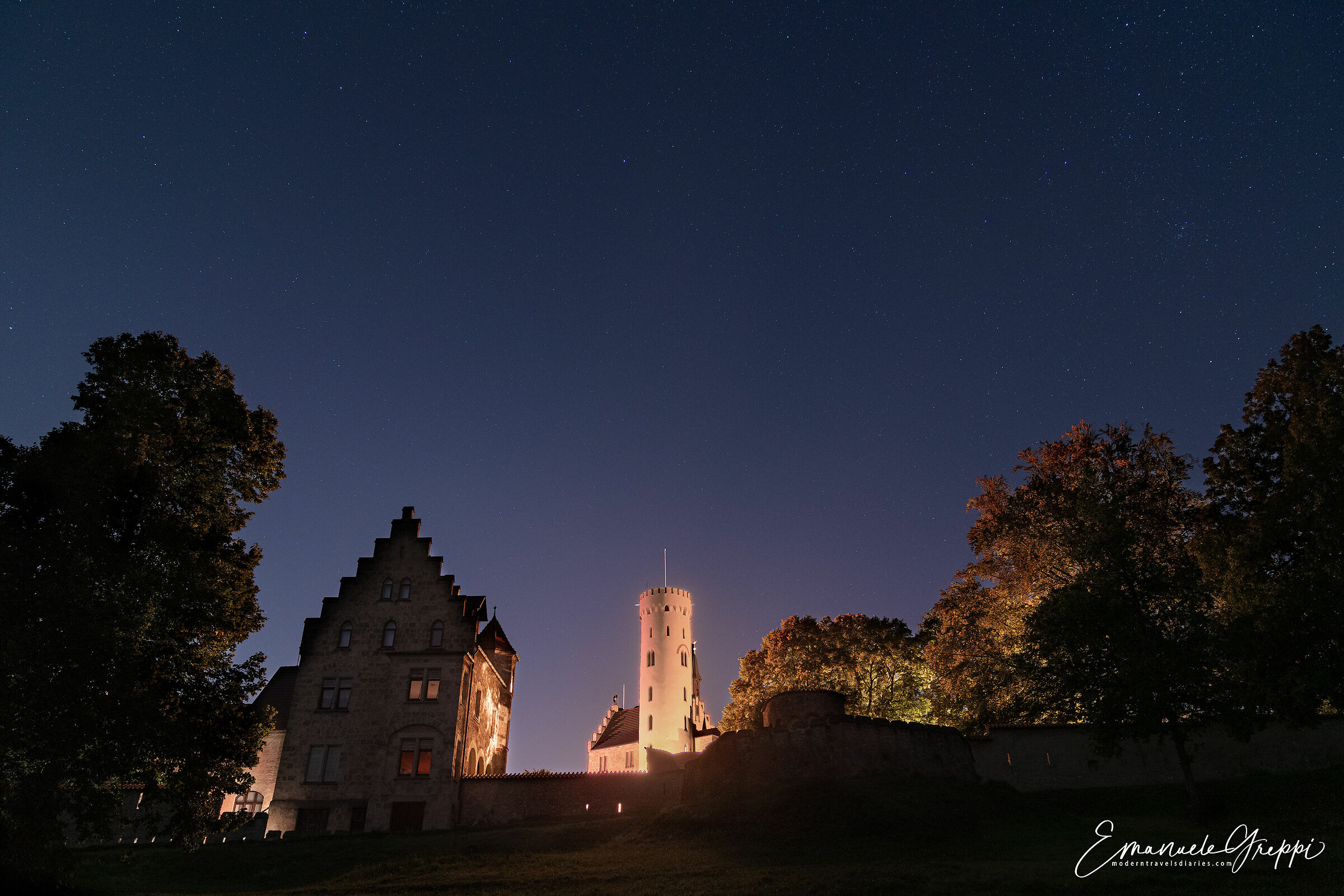 Lichtenstein Schloch under the stars