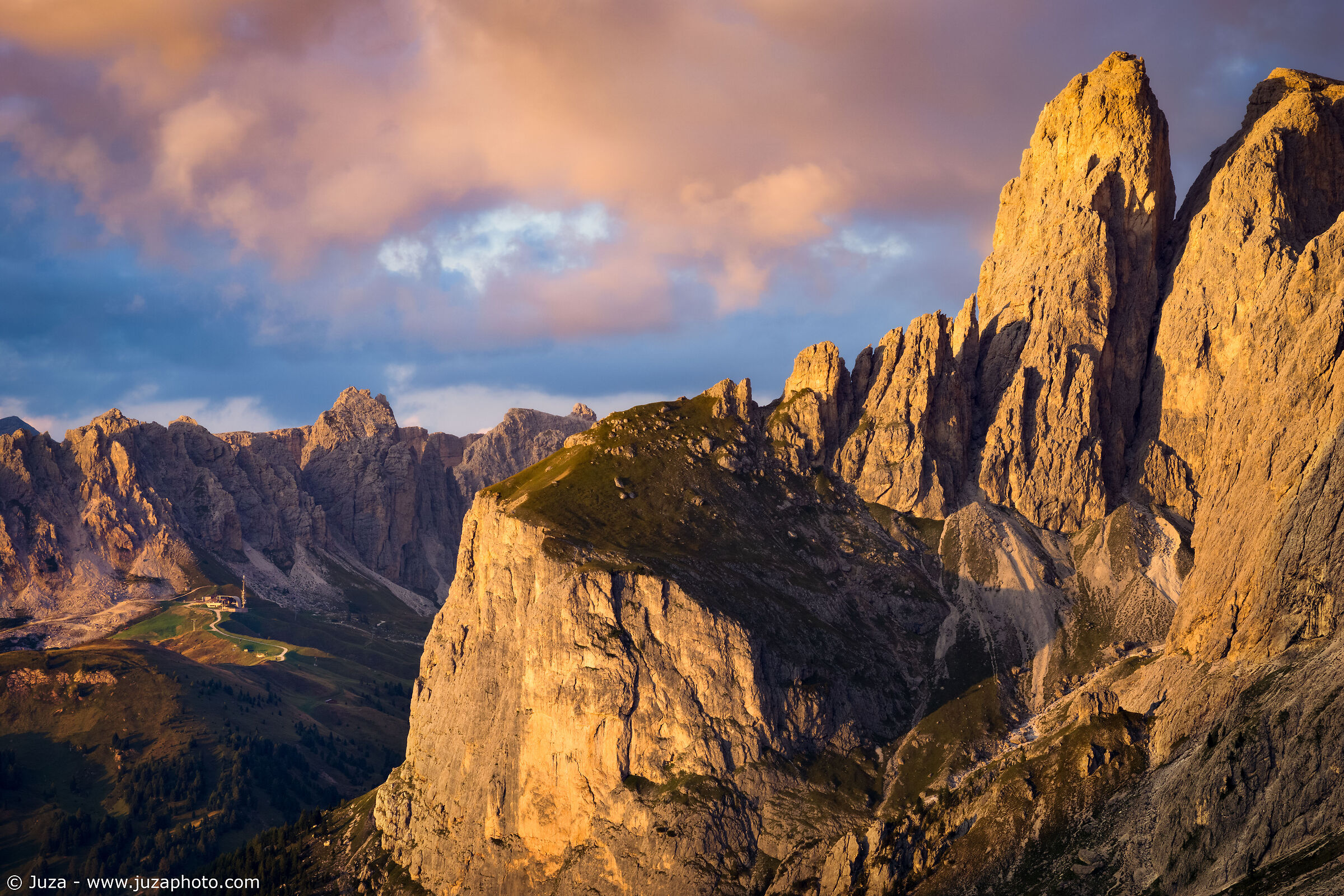 I colori del tramonto, Passo Sella