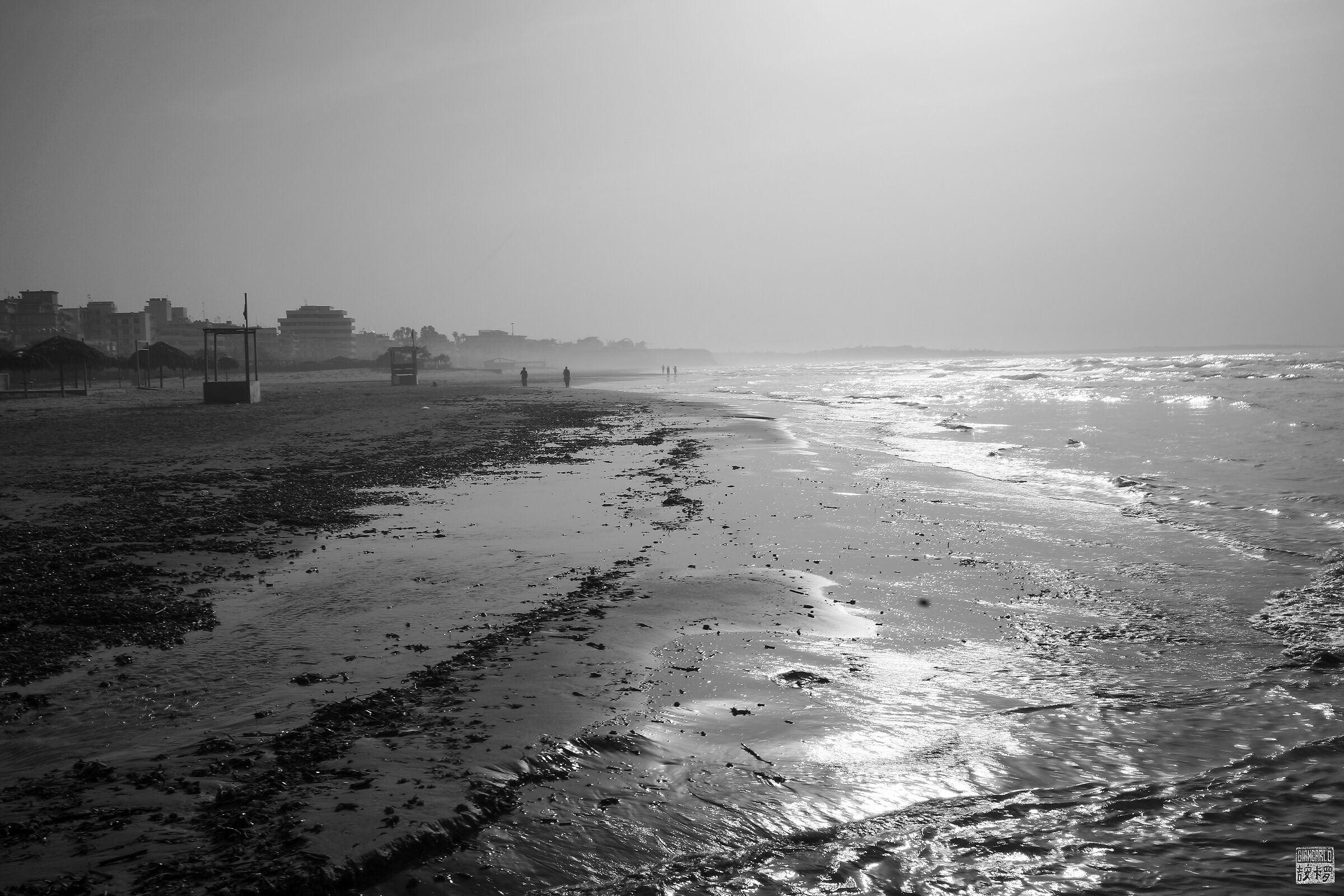 Black Stones Beach B/W Pozzallo