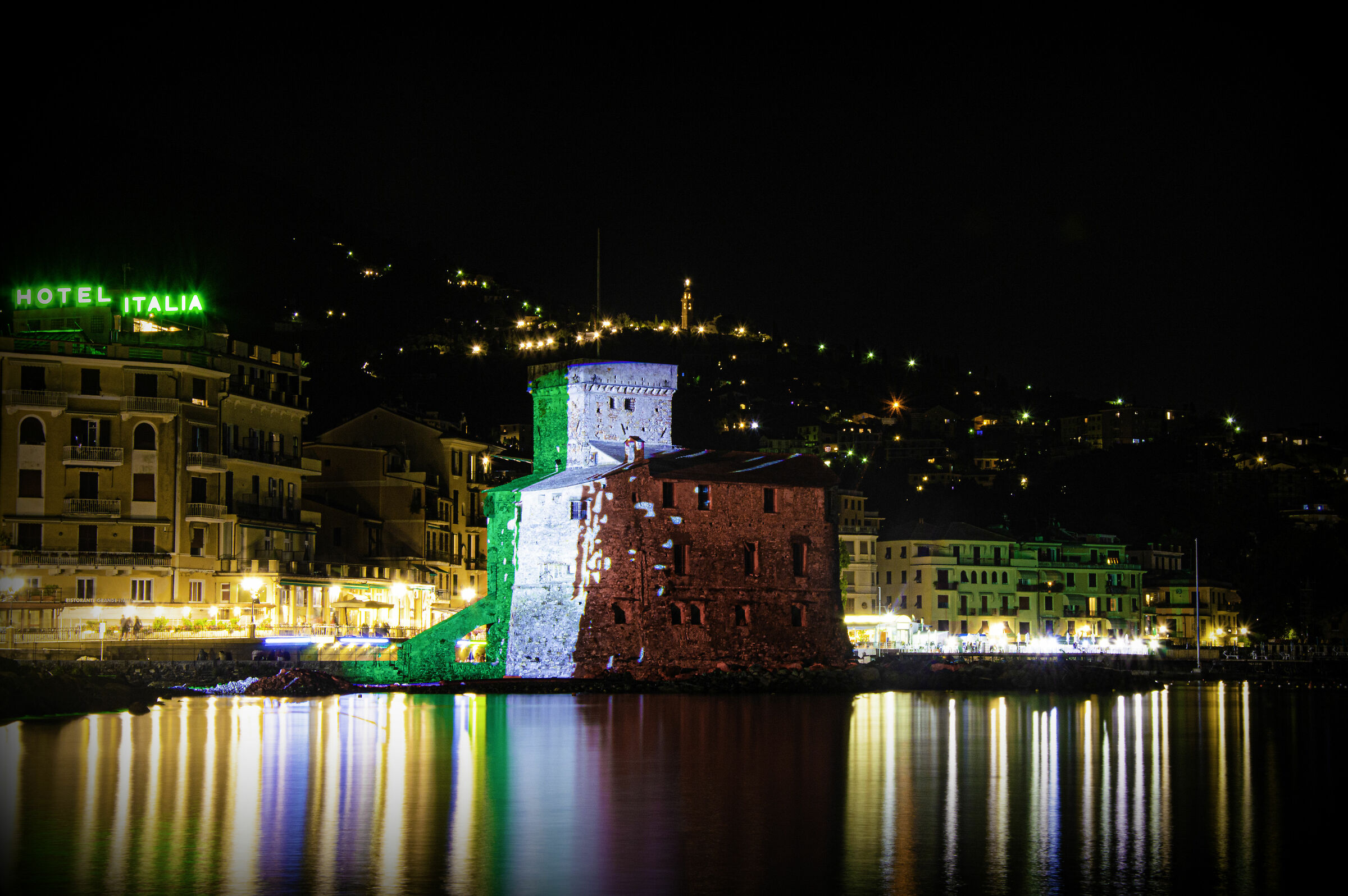 Rapallo at night