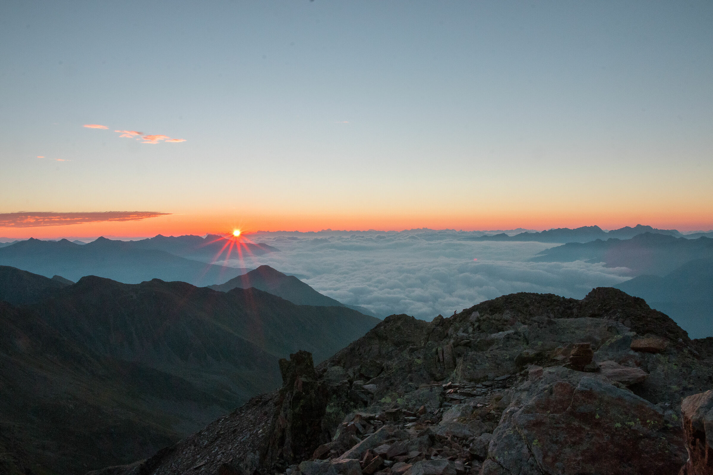 Sunrise at 3000 meters