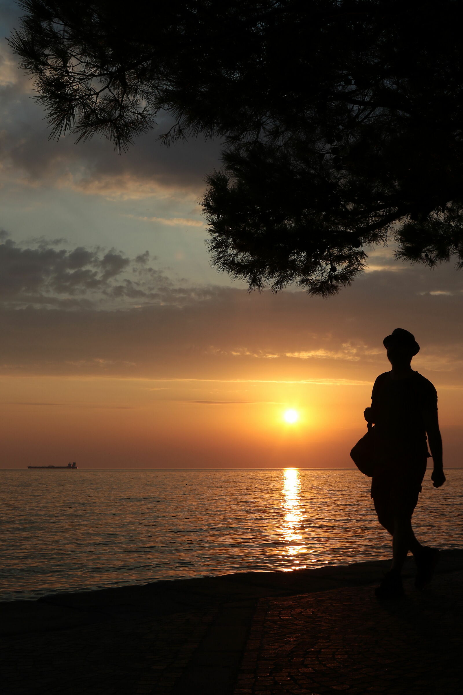 passeggiando al tramonto