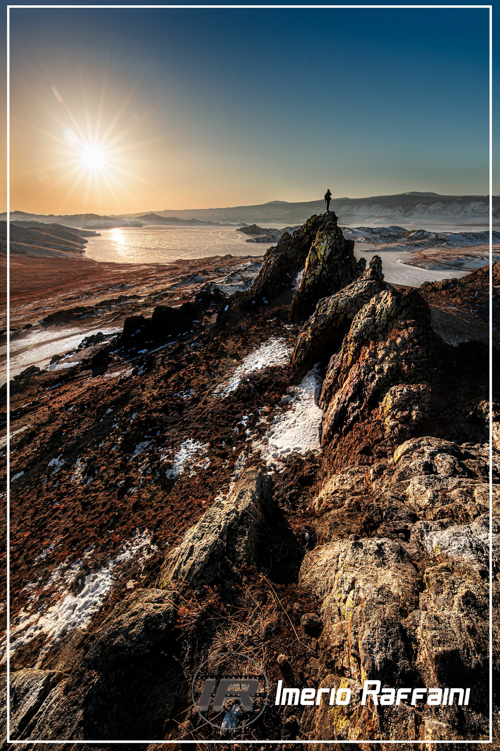 "on top of the rocks"