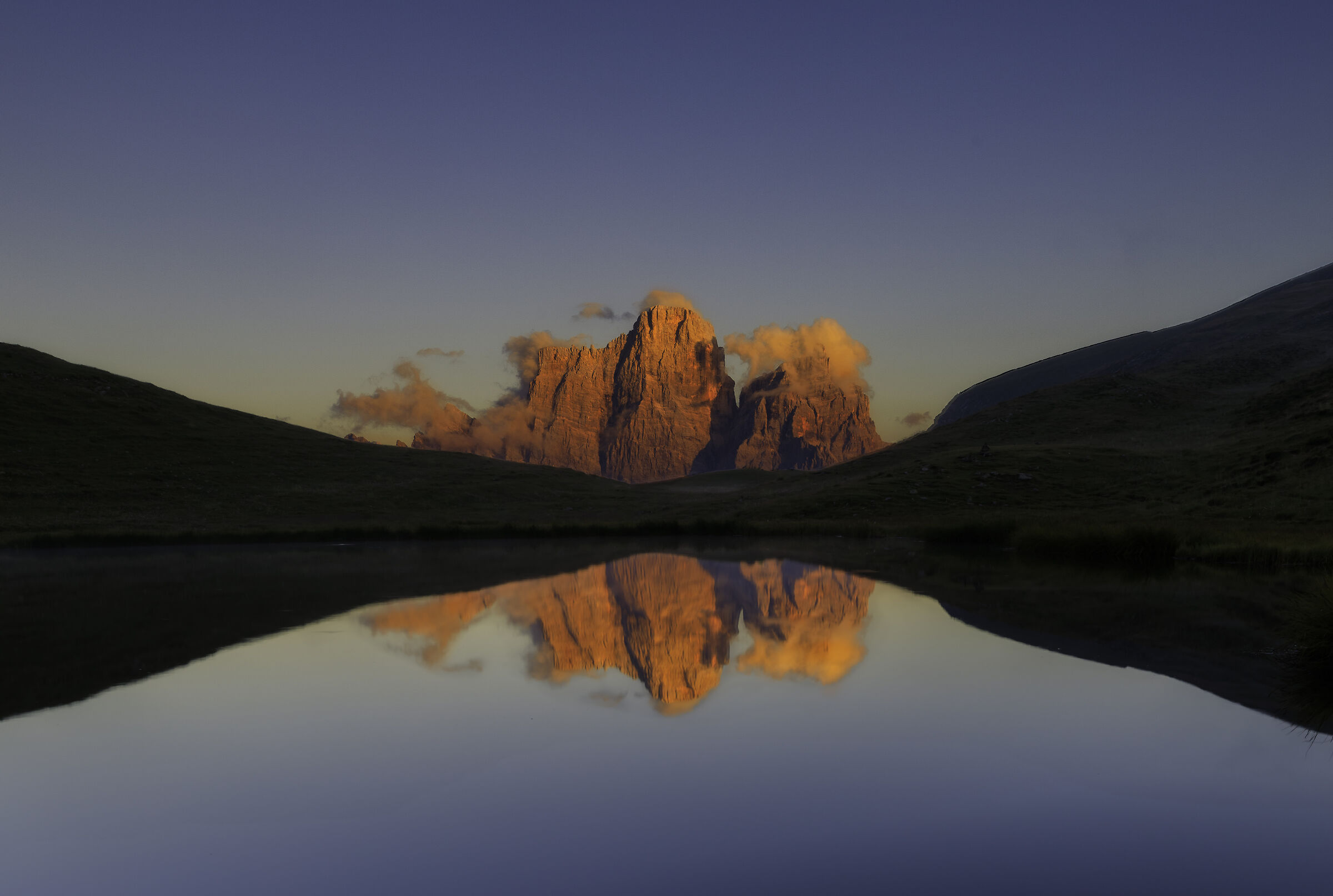 Tramonto al Lago delle Baste