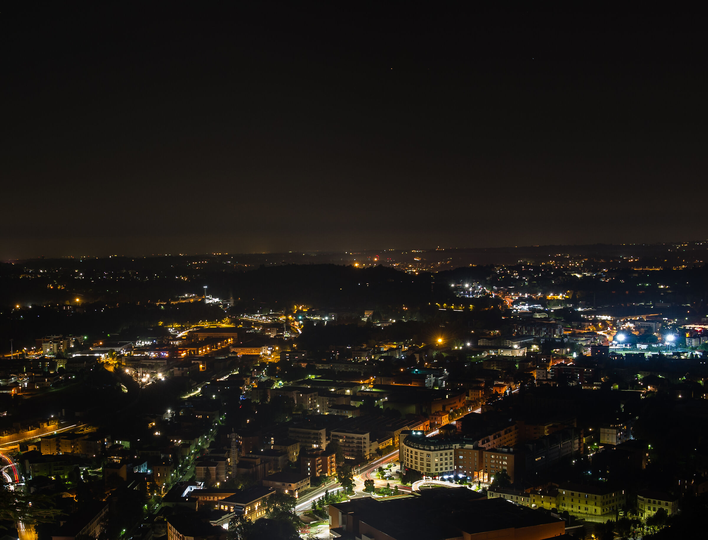Night vision from the Baradello tower