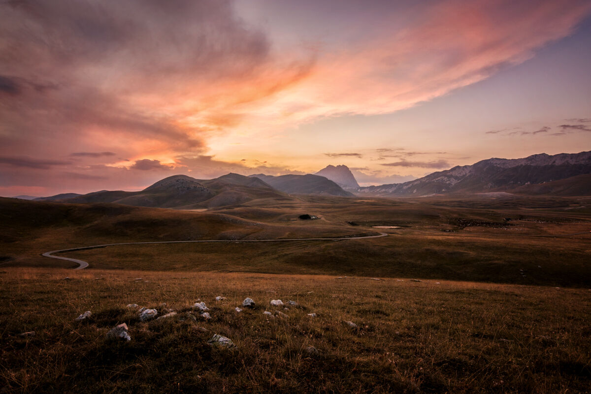 Campo Imperatore al tramonto