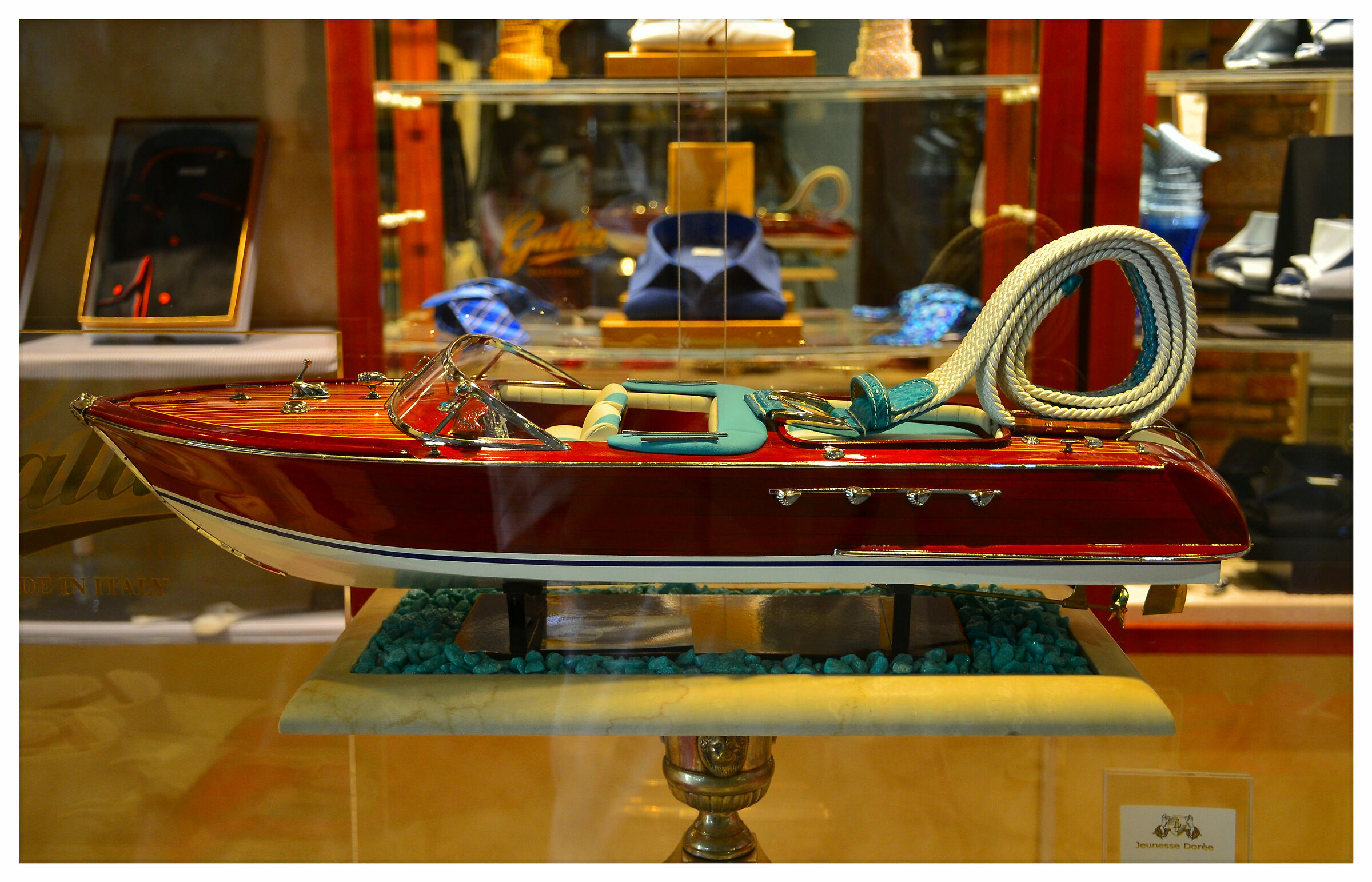 The boat in the window