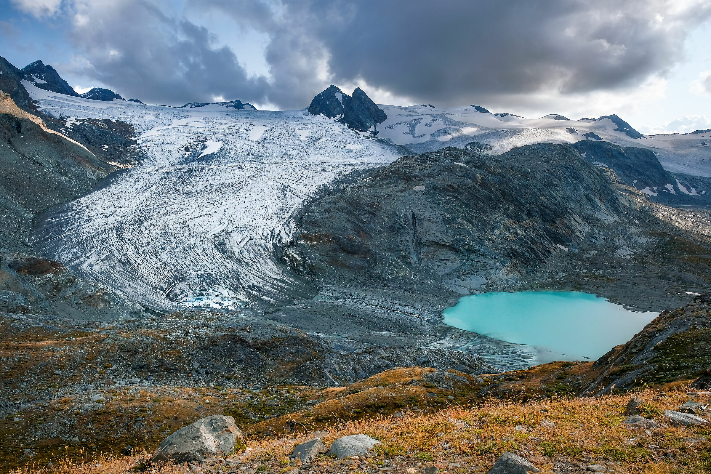Ghiacciaio verso il tramonto