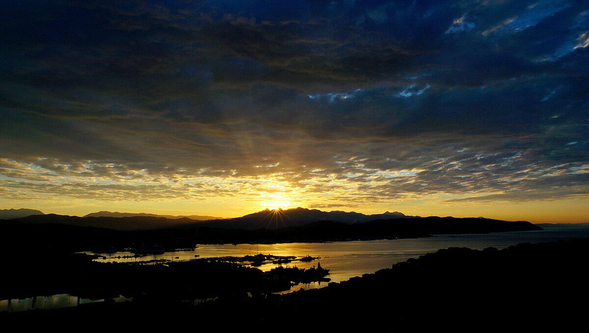 First rays on La Spezia