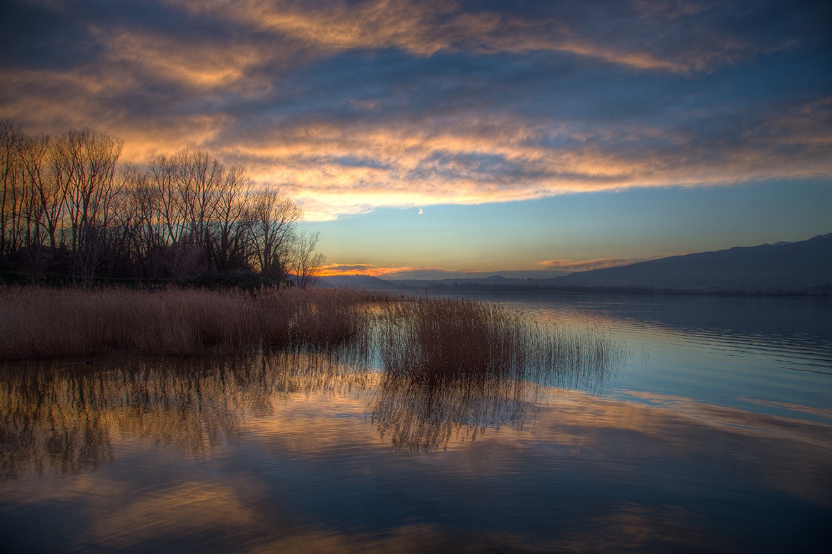 Tramonto sul lago di Pusiano!