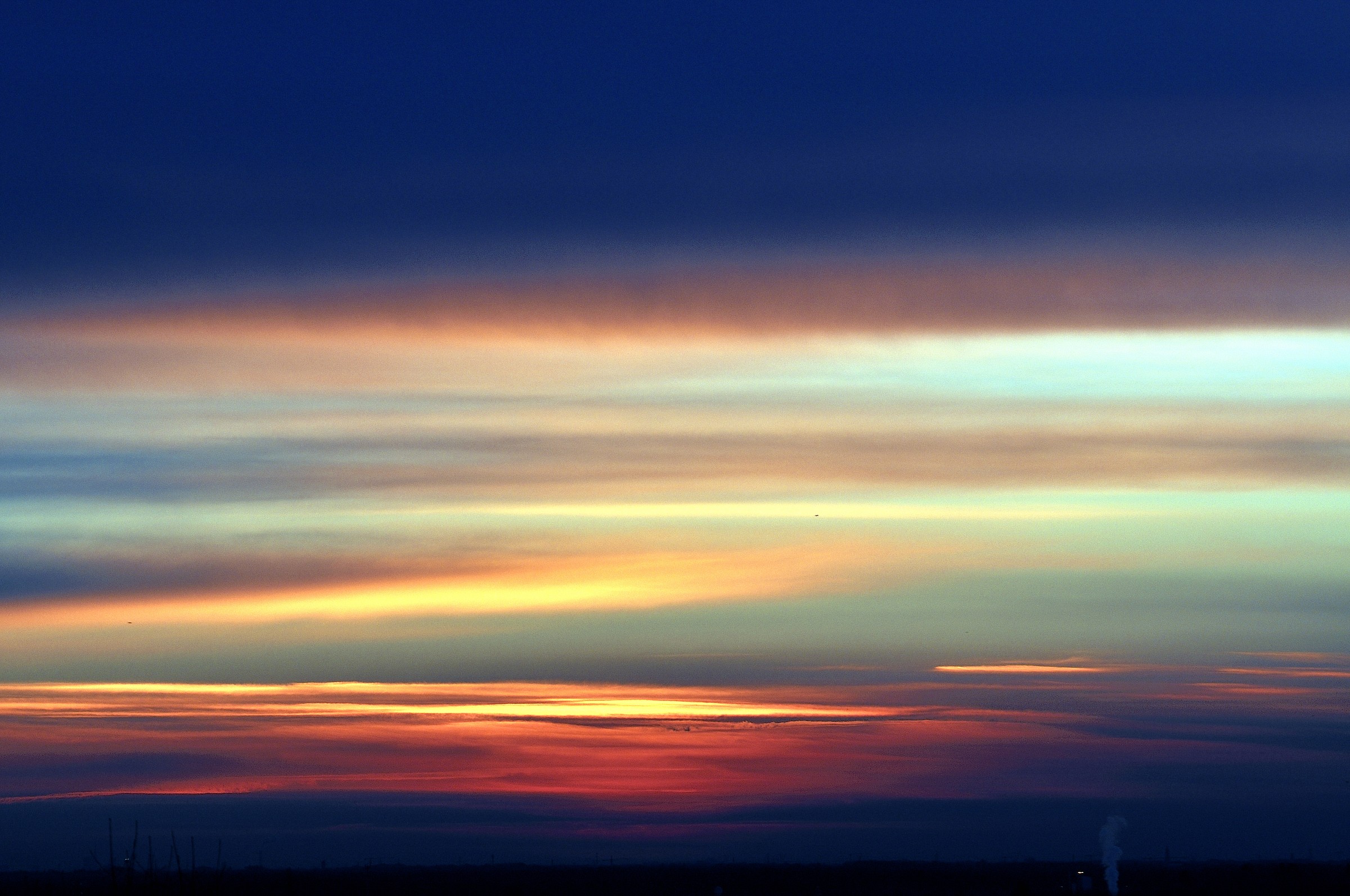 Colori del cielo all'alba