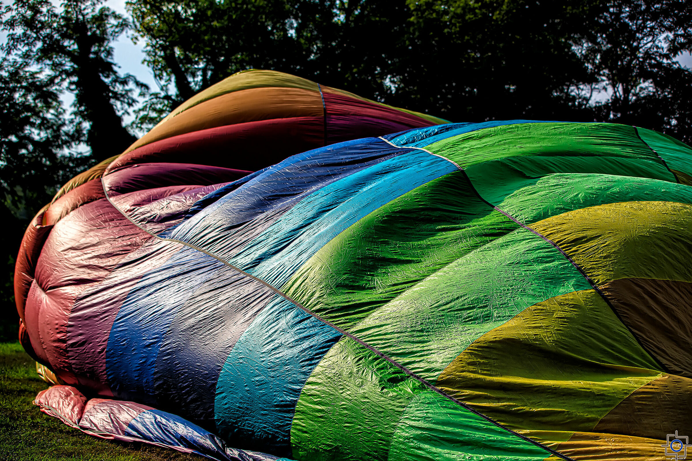 Mongolfiera il preparazione