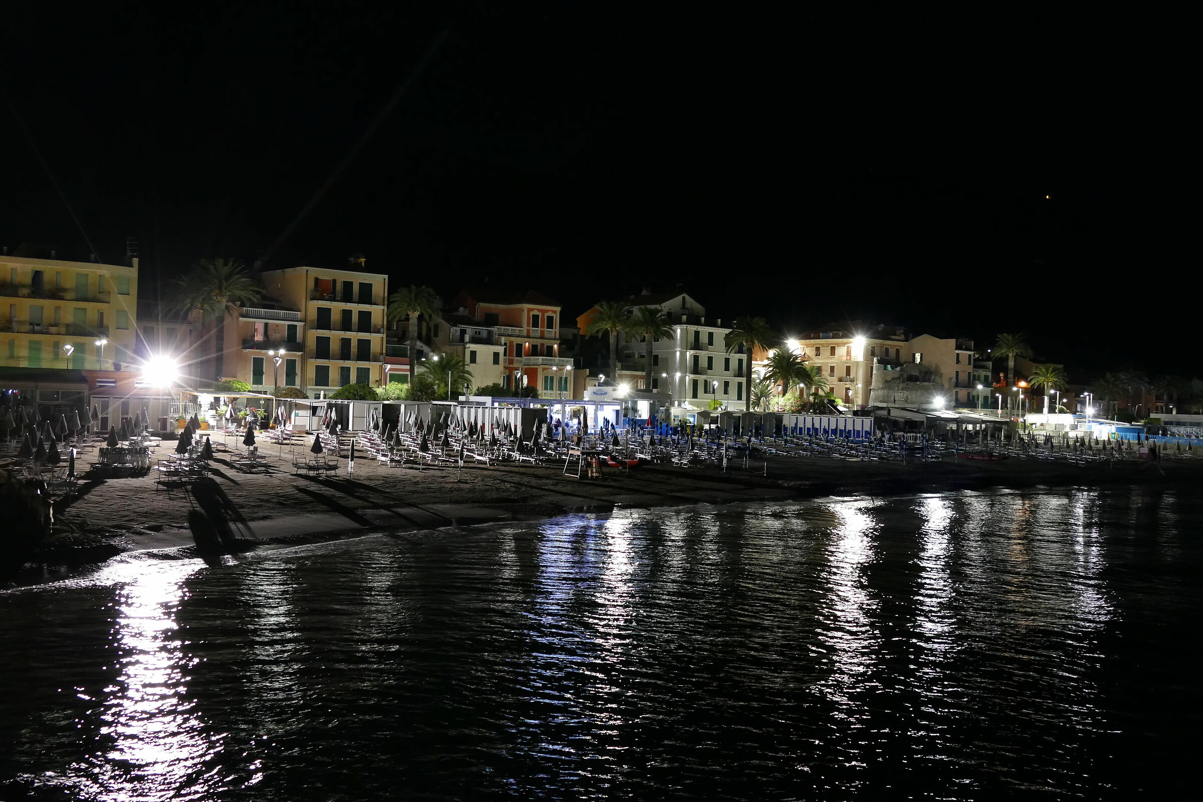 Ceriale at night