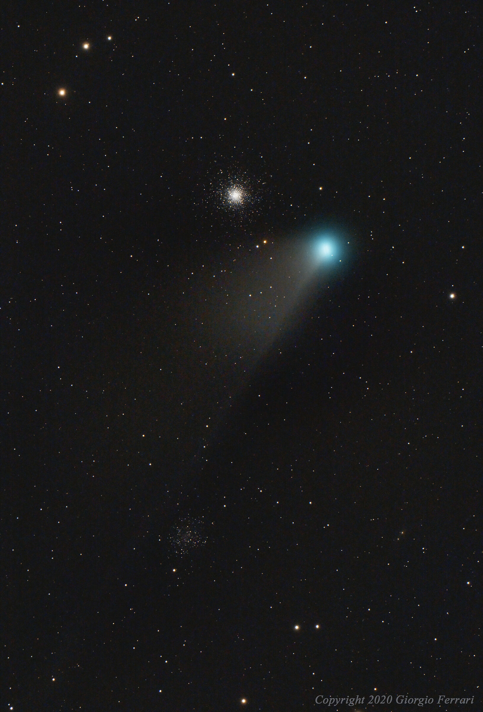 Comet Neowise meets M53 and NGC5053