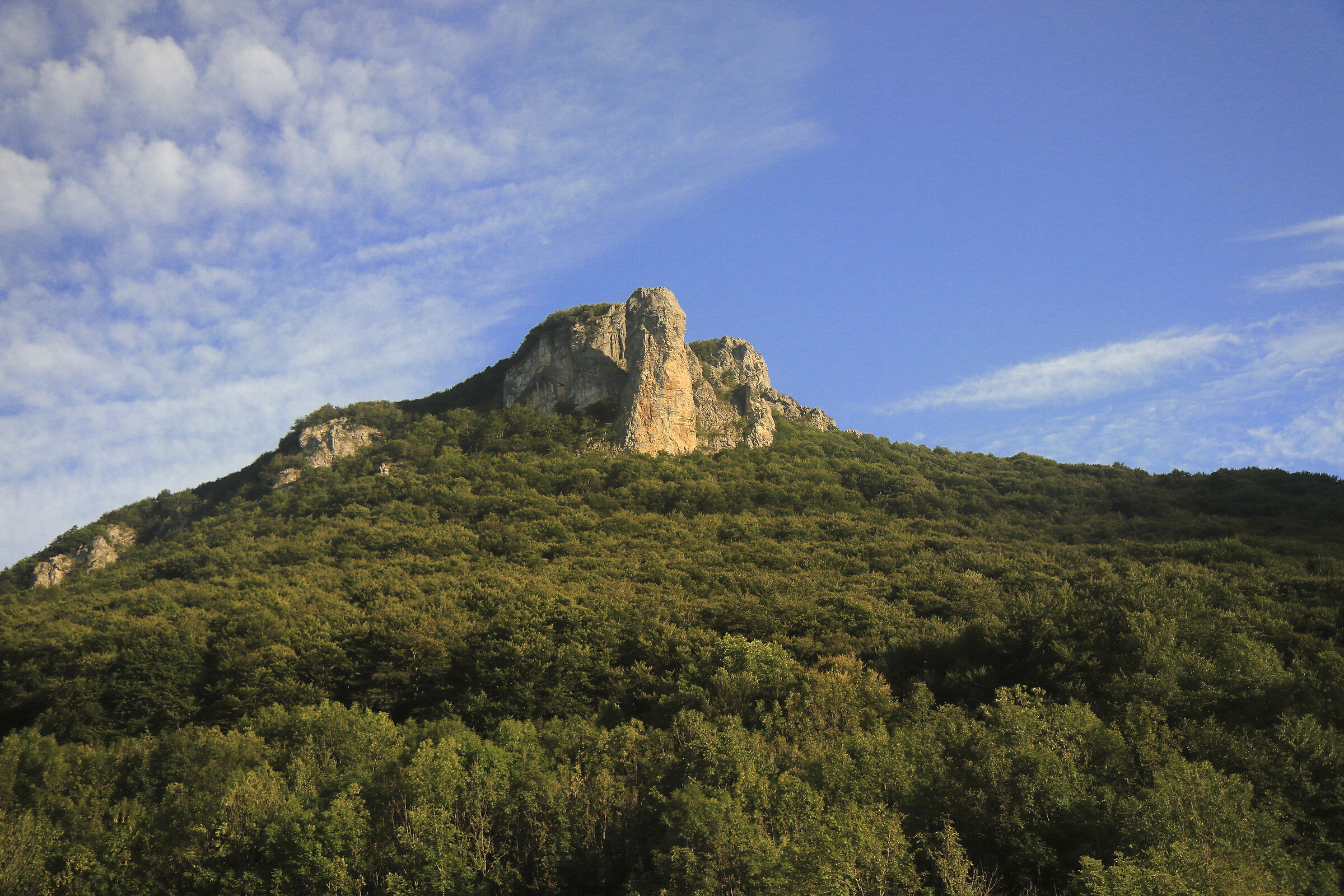 La calda luce del tramonto