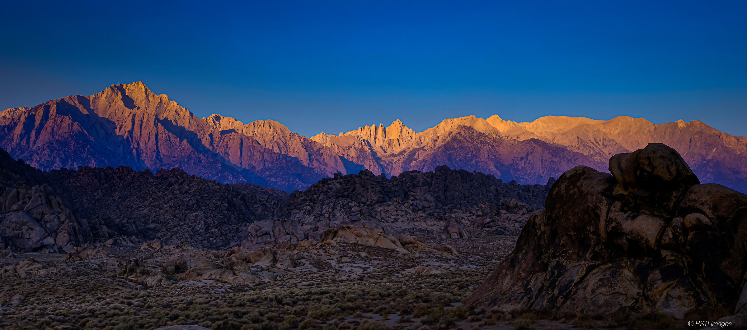 Mt Whitney Range - Prima Luce