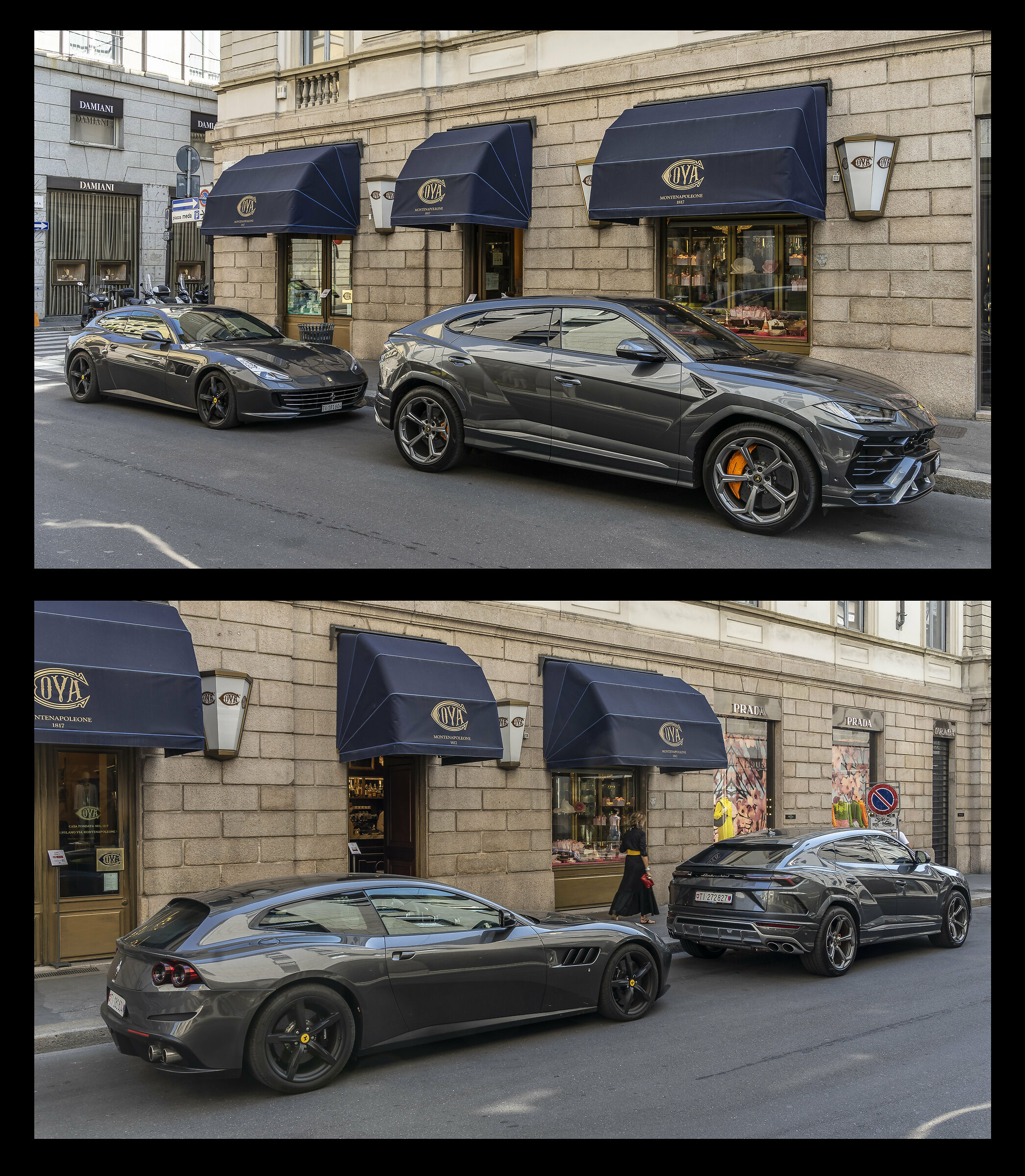 Lamborghini Urus e Ferrari gtc4