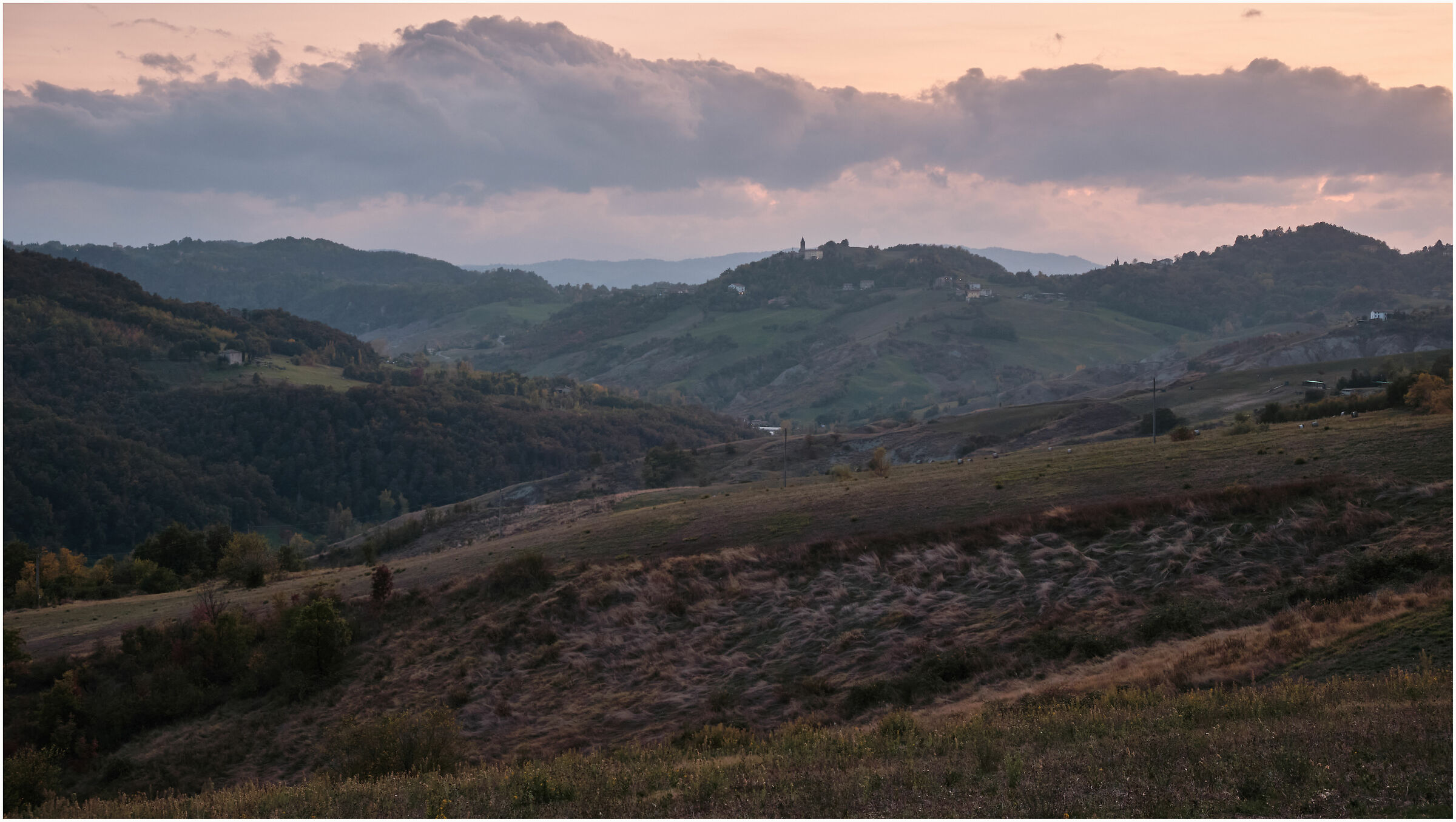Autumn sunset to Monte Orsello