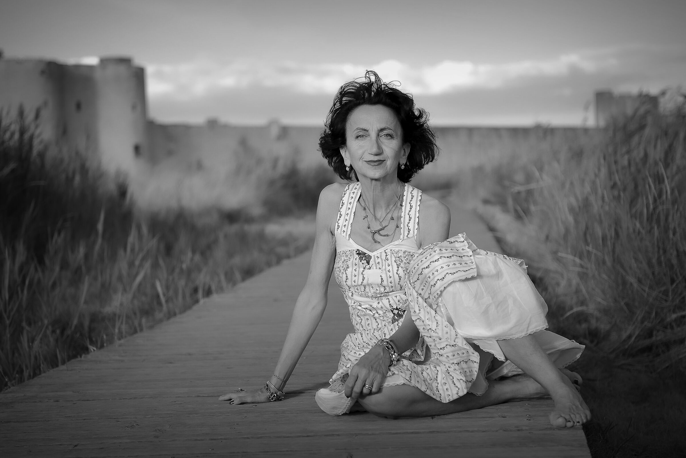 The Lady and the Ancient Walls