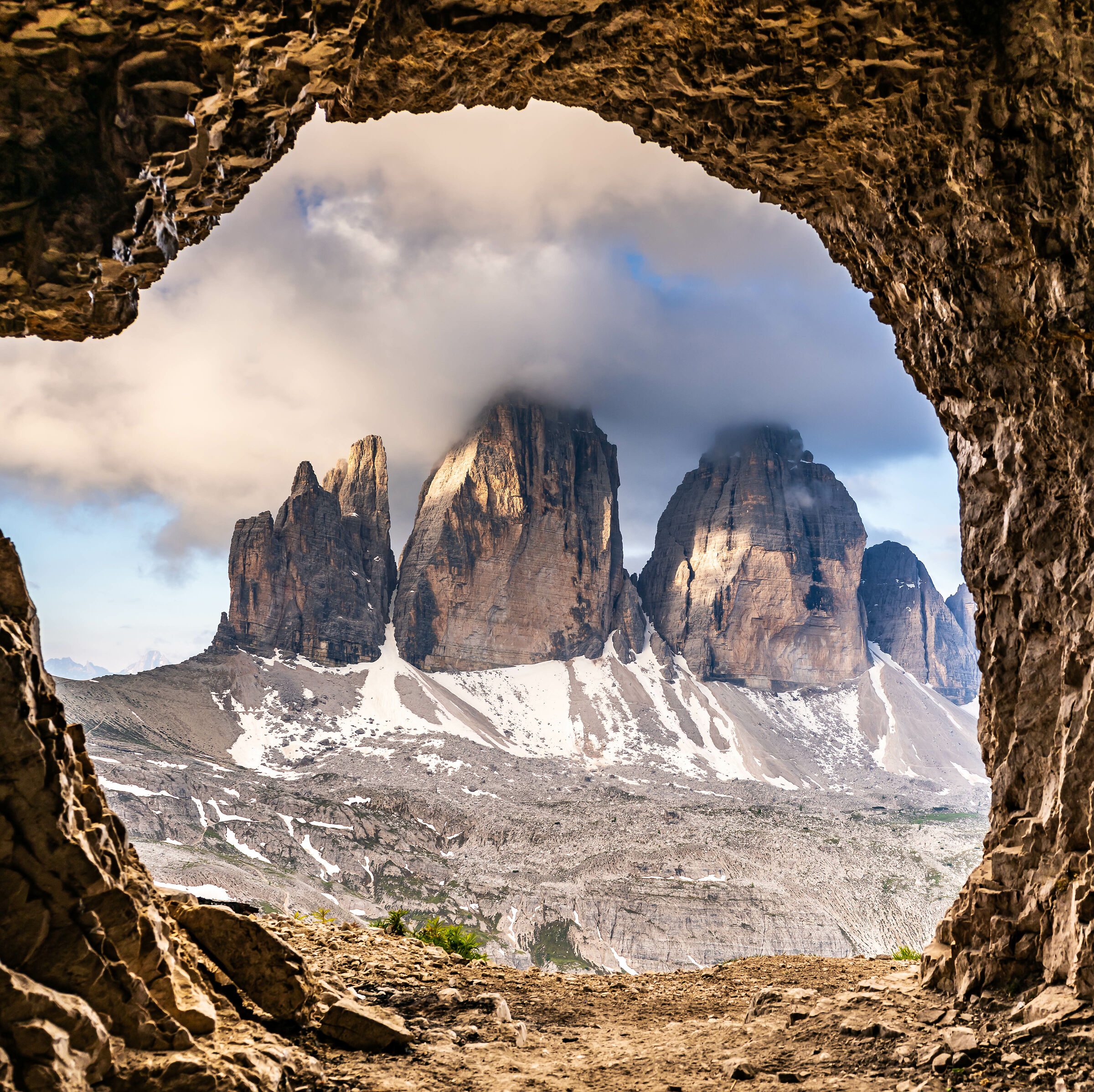 Dawn at the Three Peaks of Lavaredo