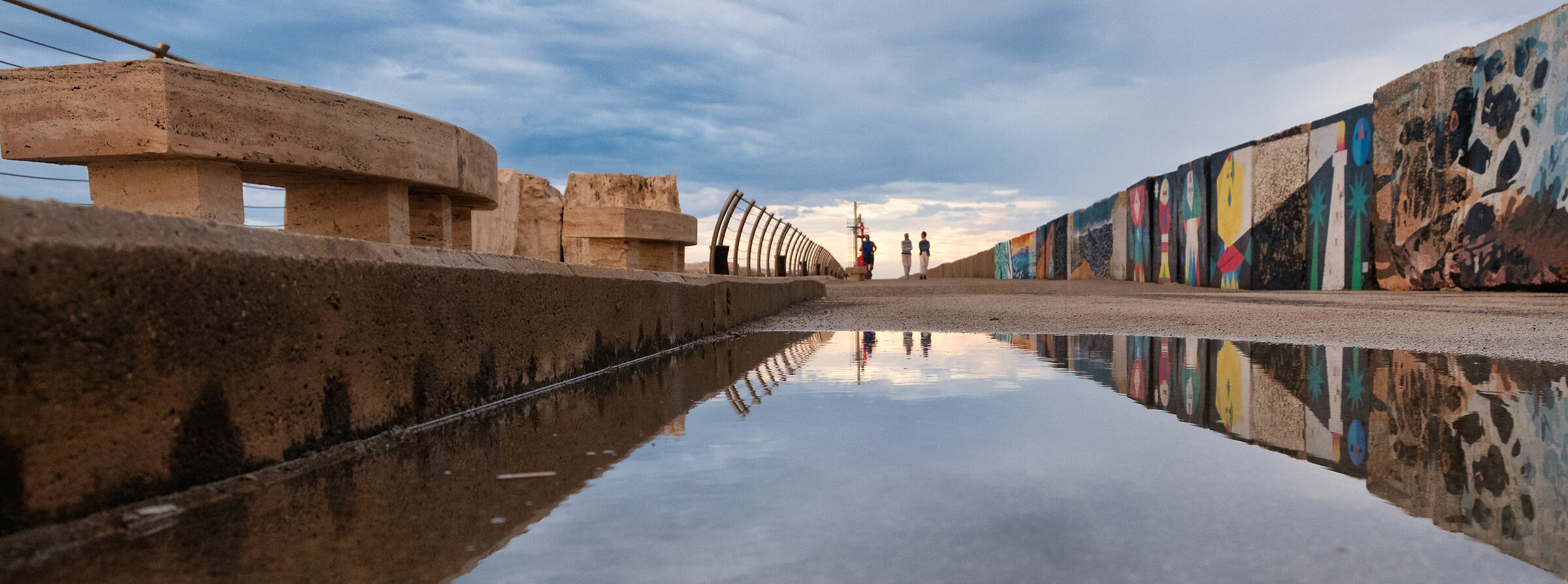 Riflessi al molo sud