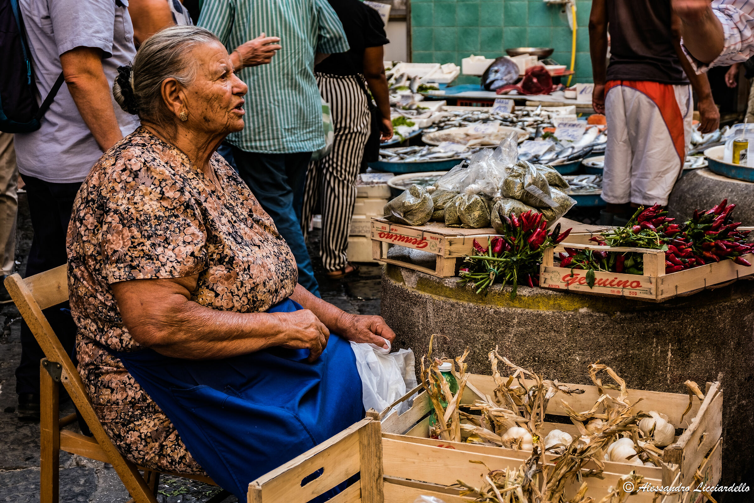 Al mercato di Pignasecca (Napoli)