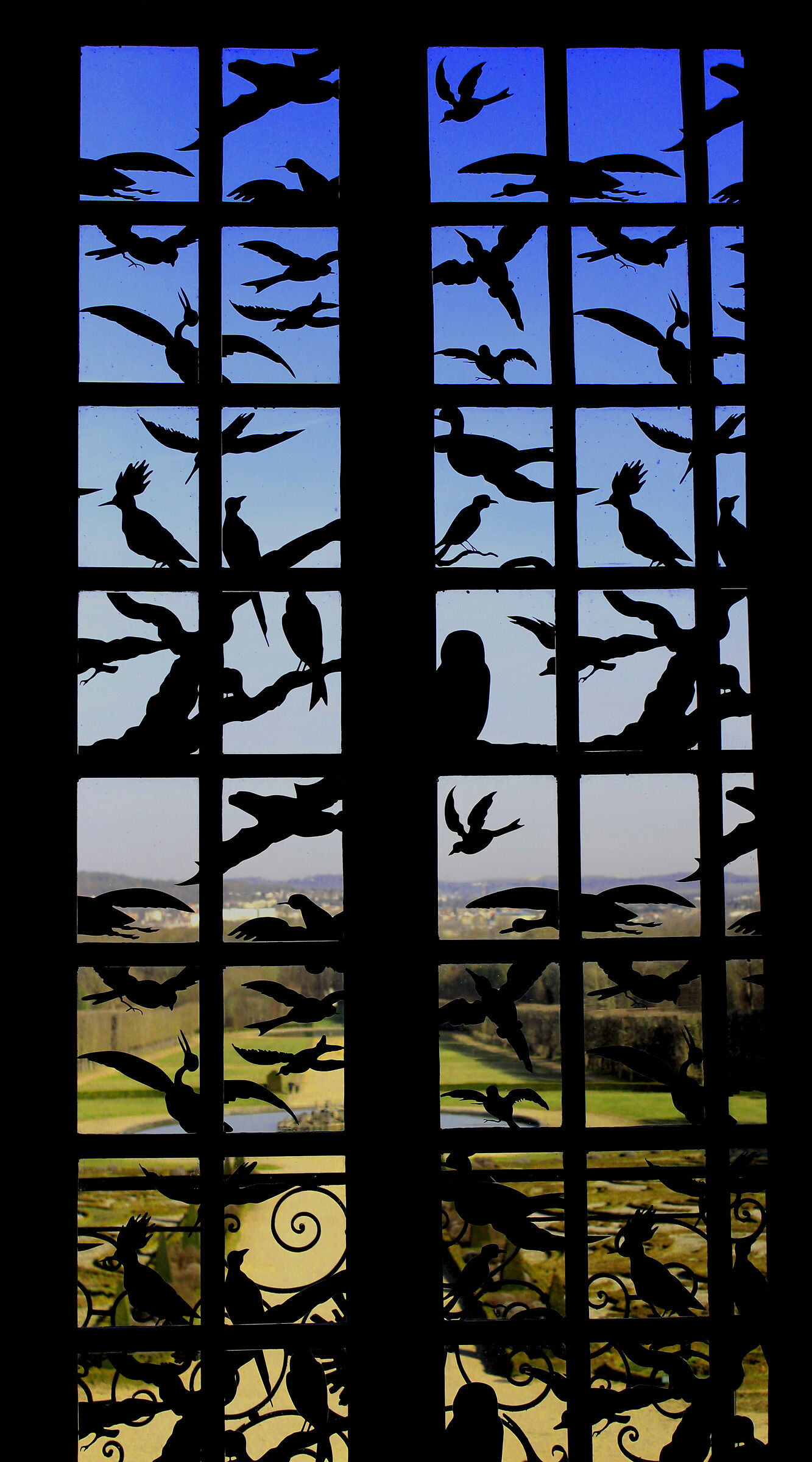 Images of wings on the park