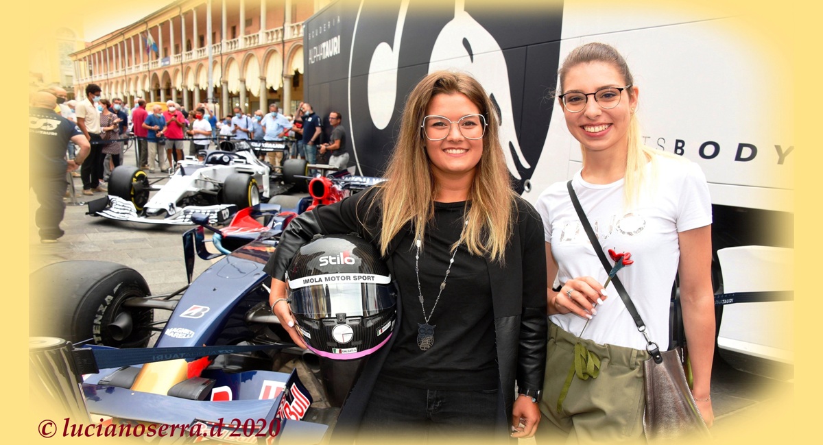 AnnaLaura and Federica at the 2020 Nuvolari Grand Prix